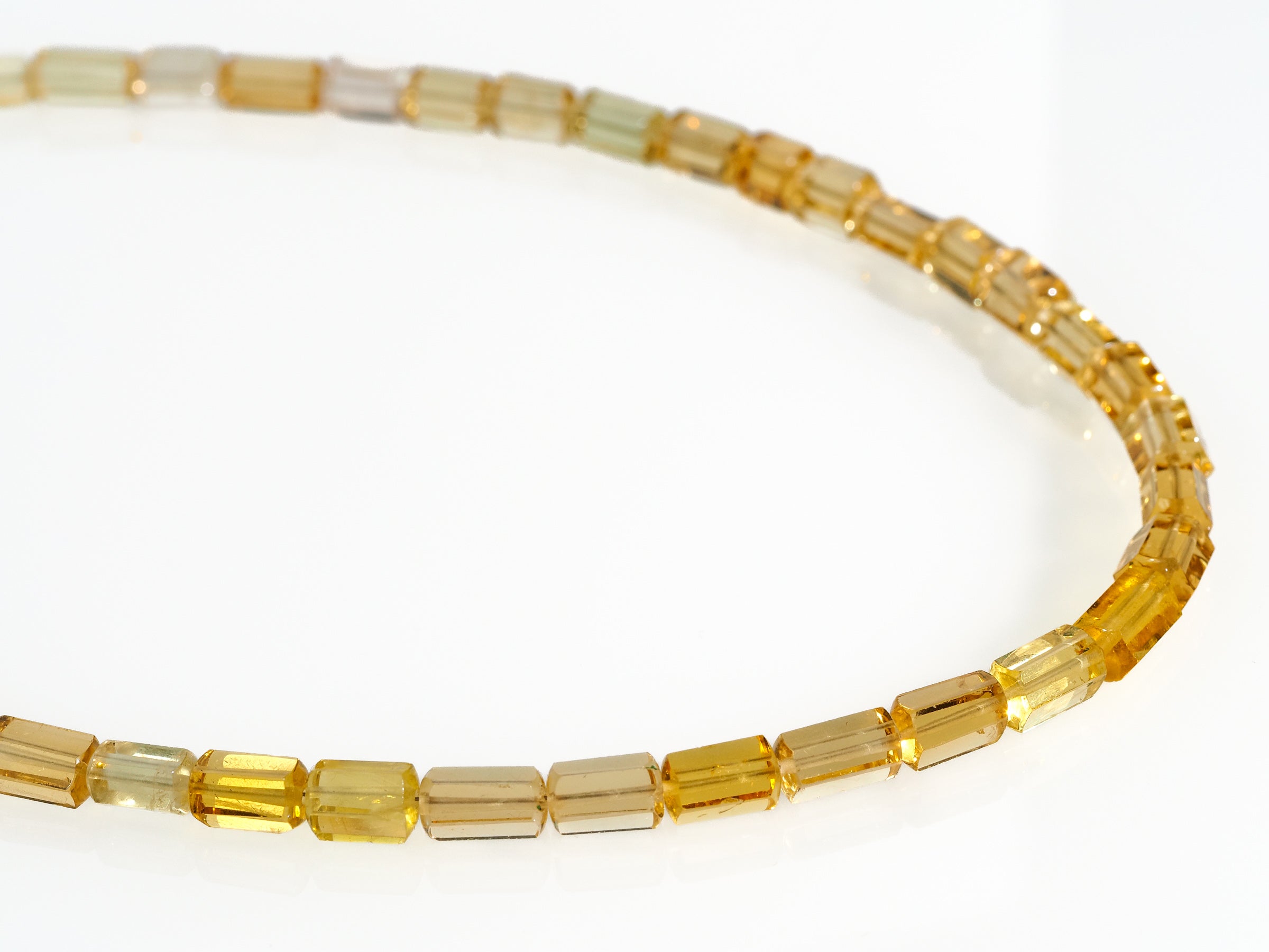 Heliodor necklace - natural gold beryl gemstone necklace