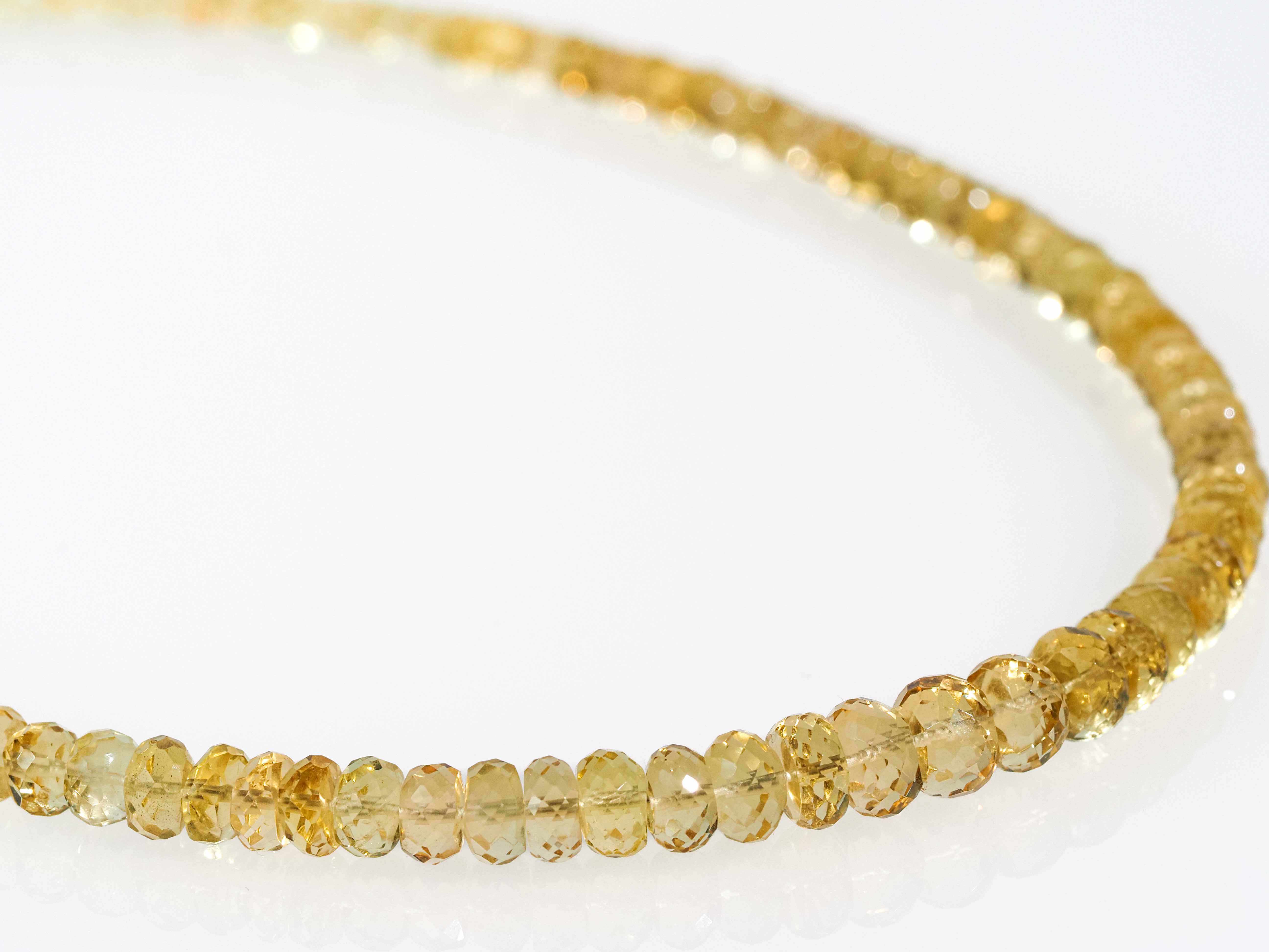 Heliodor Kette 100% Natürlich 108ct gelb Edelsteinkette - elstardesign
