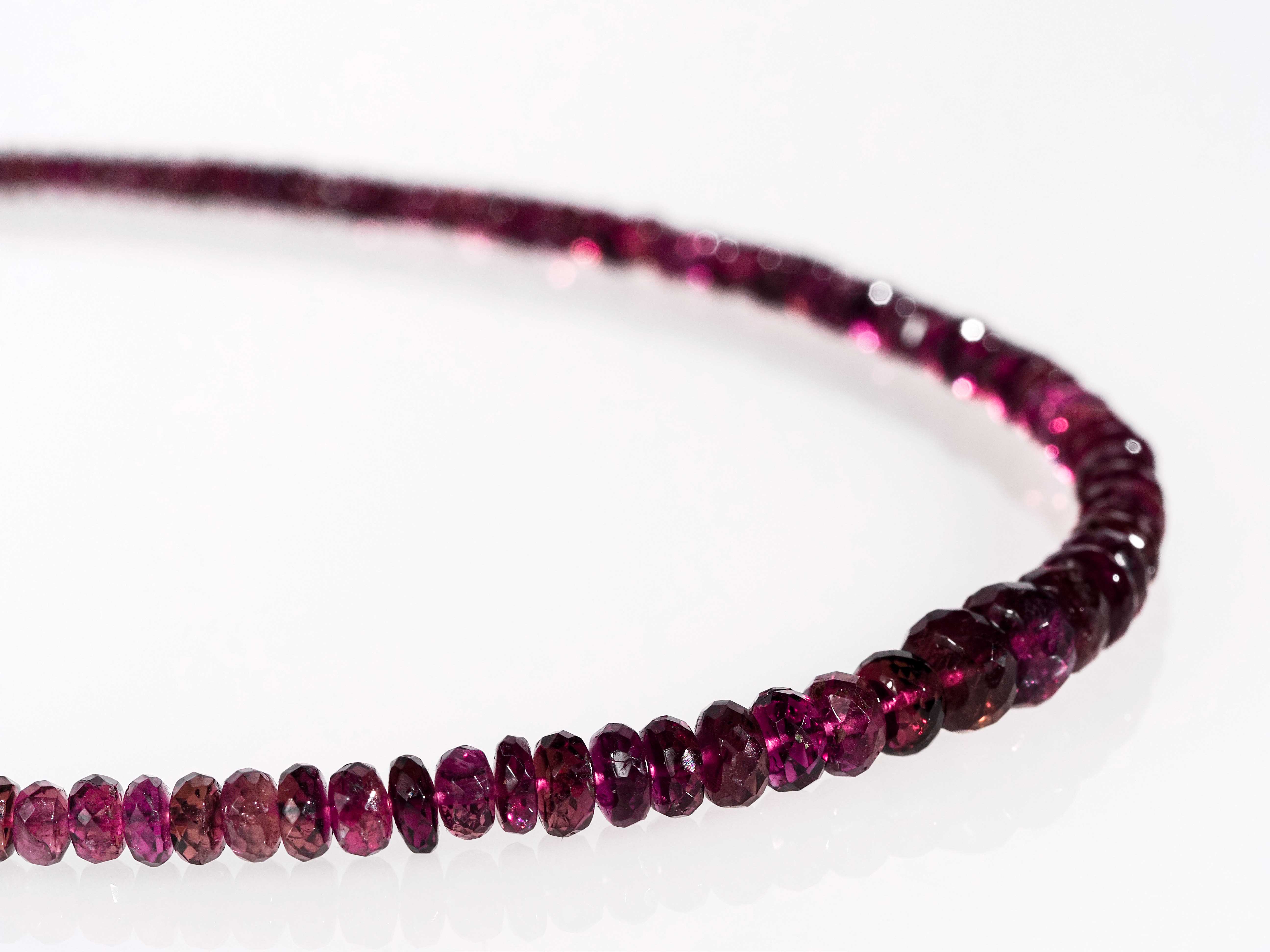 Pink Turmalin Kette Rubellit Turmalin Edelstein Collier rosarot facettiert - elstardesign