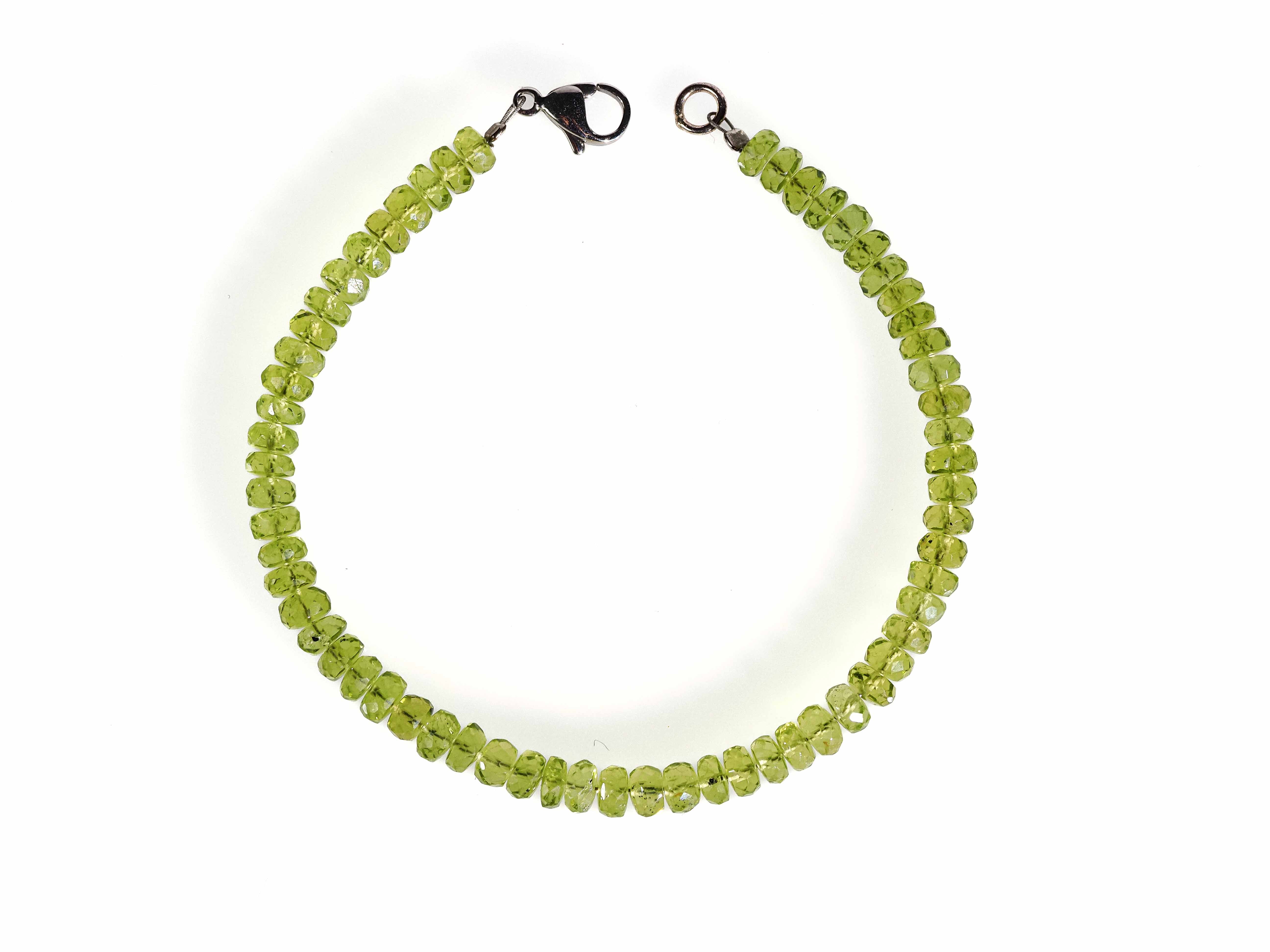 Peridot Armband facettiert 925er Silber - elstardesign