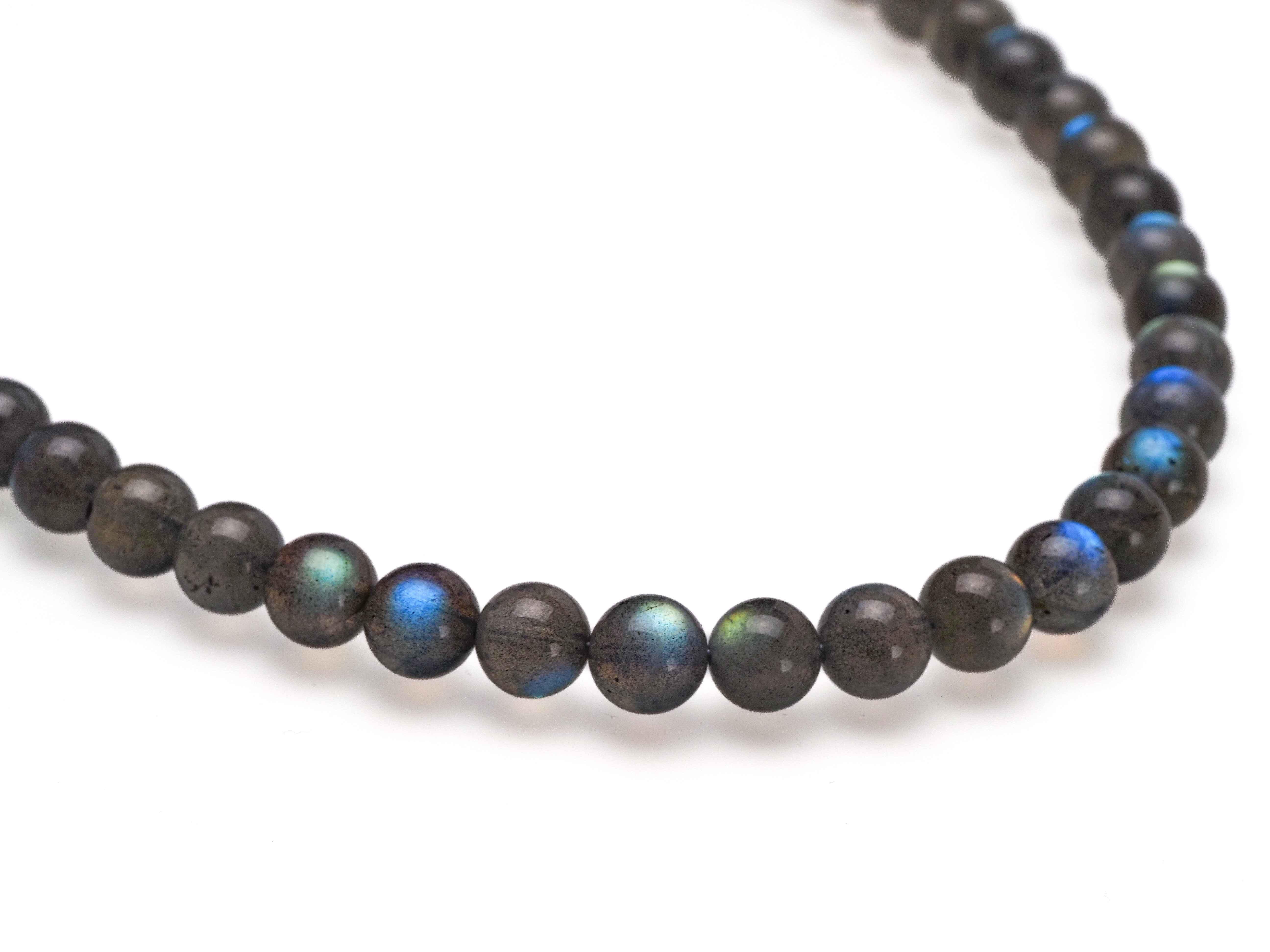 Labradorite necklace precious shimmering gemstone length 42cm