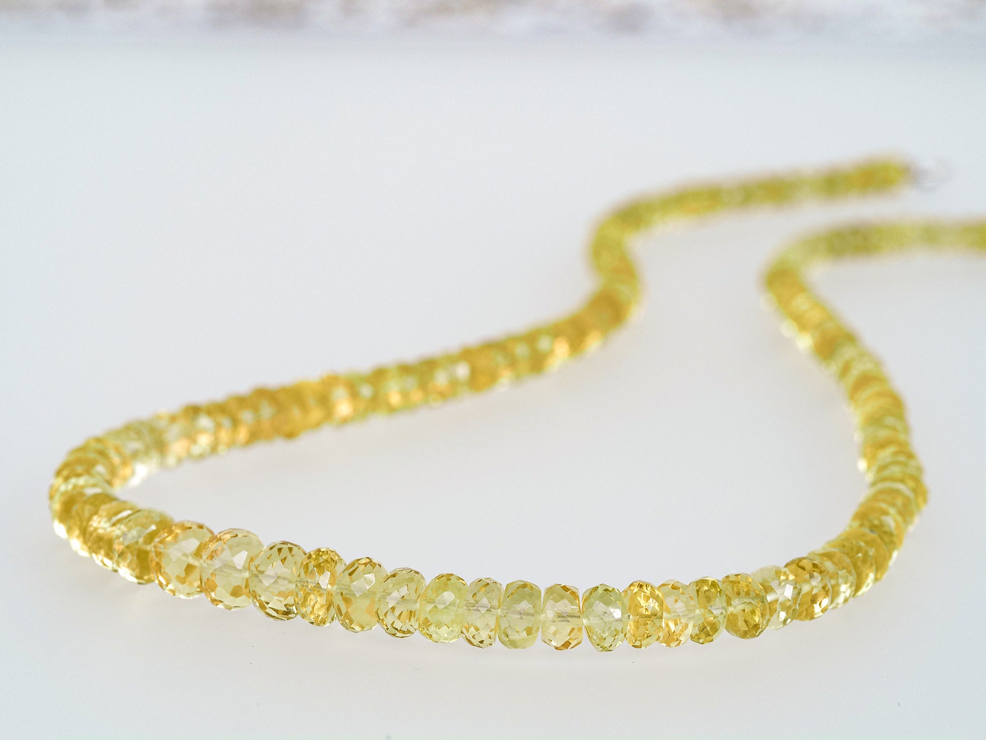 Heliodor Kette 100% natürliche gelbe Edelsteinkette