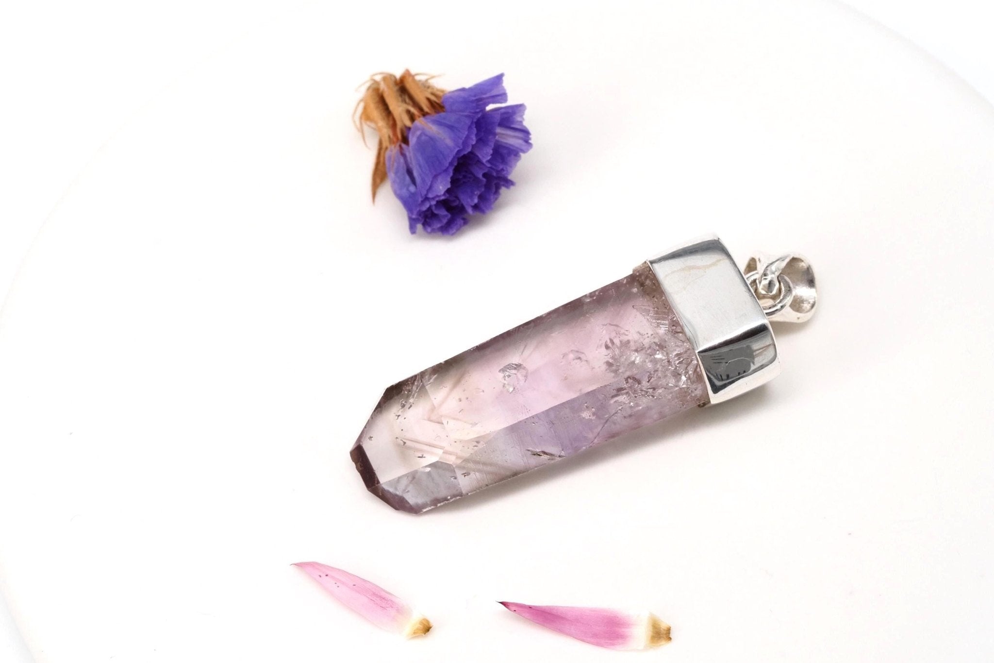 Amethyst Namibia Silber Anhänger Brandberg