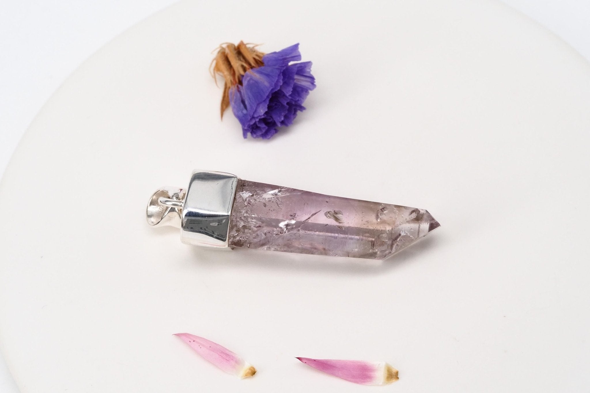 Amethyst Namibia Silber Anhänger Brandberg