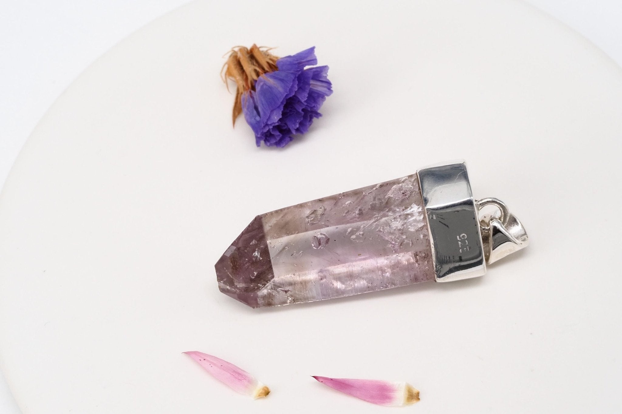 Amethyst Namibia Silber Anhänger Brandberg