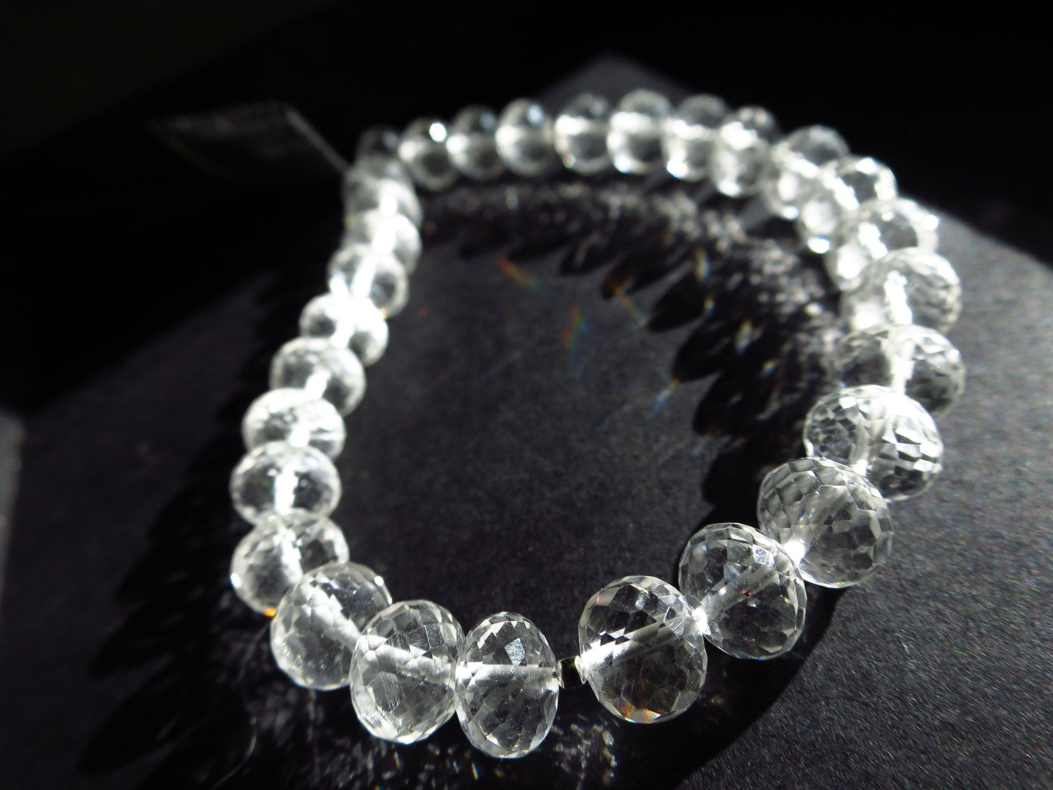 Bergkristall Armband natürliche Edelsteine facettiert
