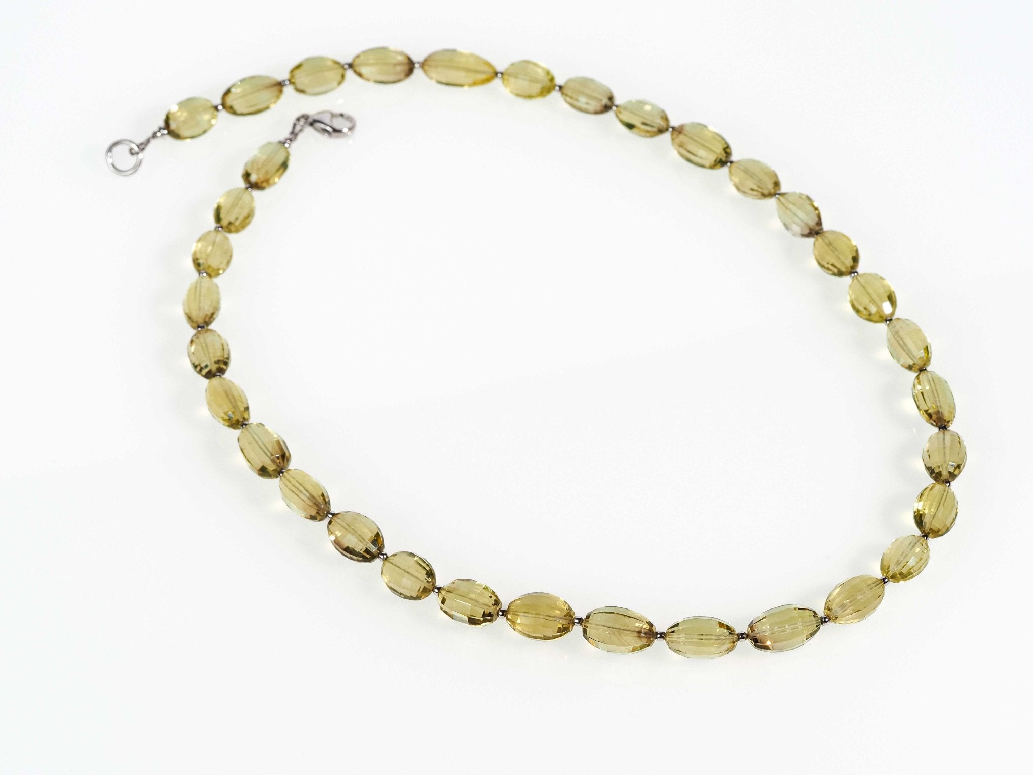 Citrin Edelsteinkette facettiert – Lemonquarz