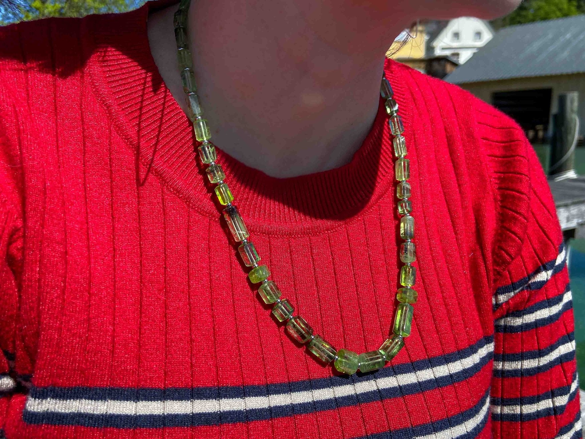 Einzigartige Peridot Kette in feinster Qualität