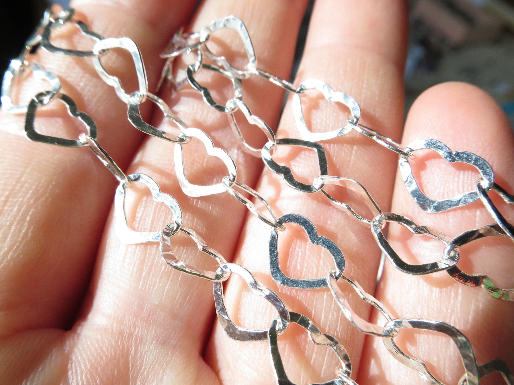 Granat Herz Kette Argentium Silber Edelstein Collier