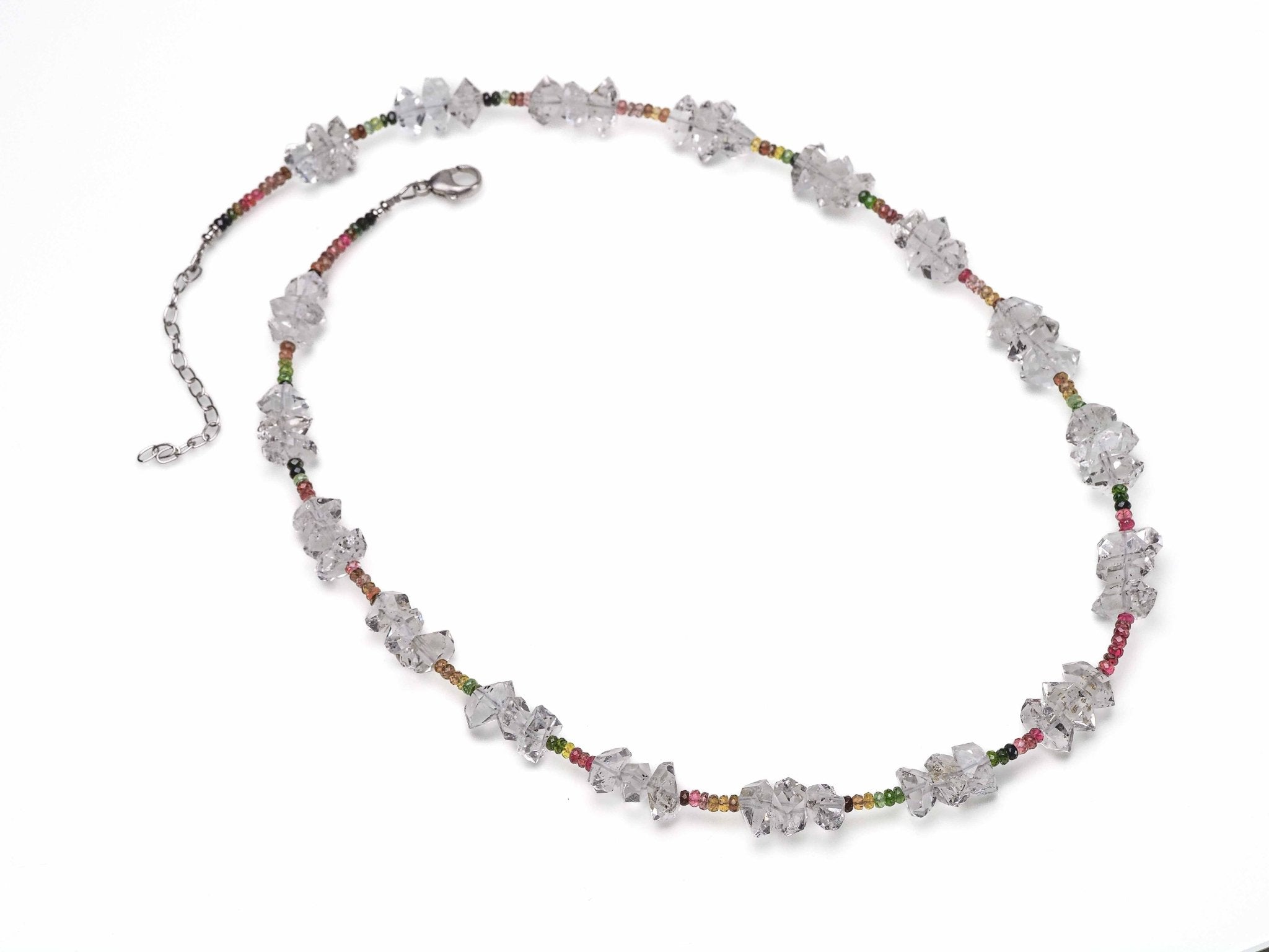 Herkimer Diamant Kette natürliches Edelstein Collier
