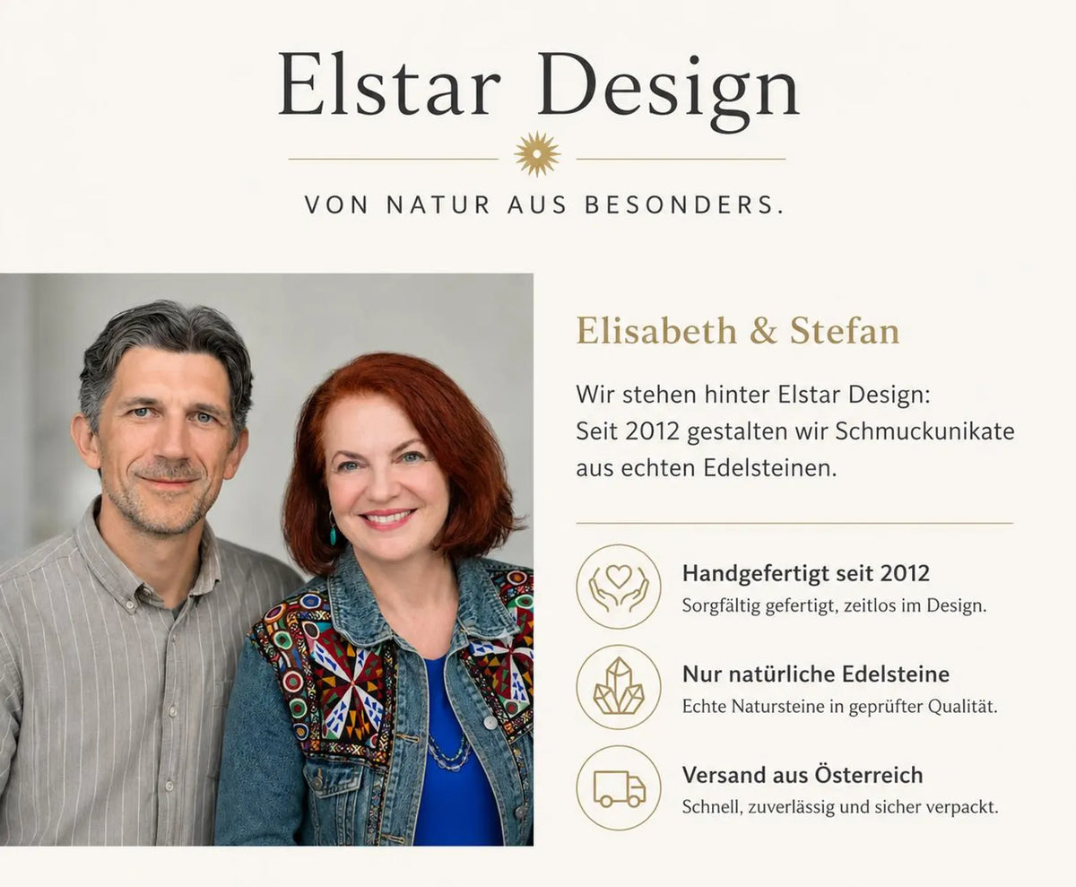 Aquamarin Kristall Kette blaue Edelstein Halskette Natur - elstardesign