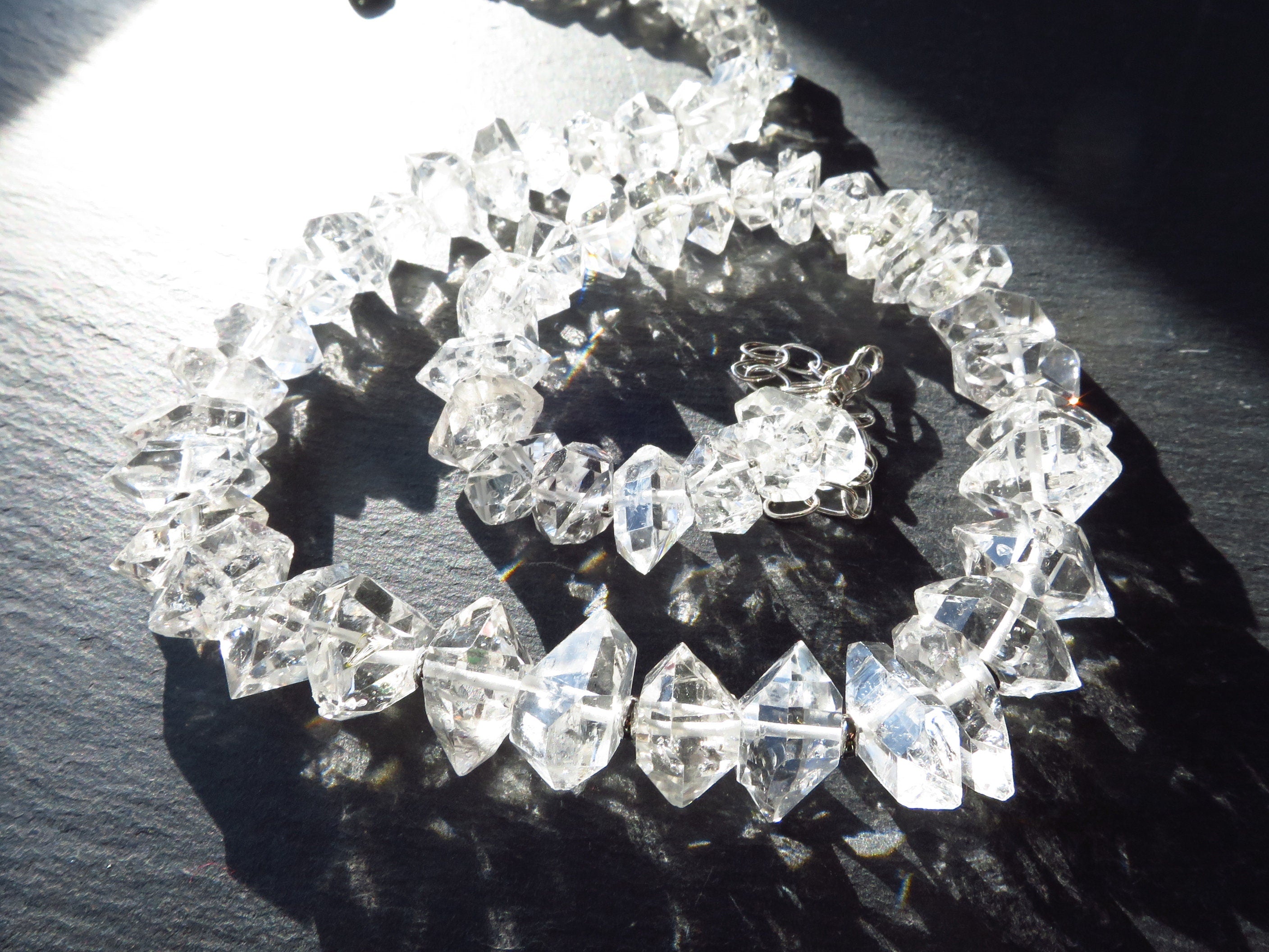 Herkimer Diamant Halskette Diamant Quarz Kristall Kette