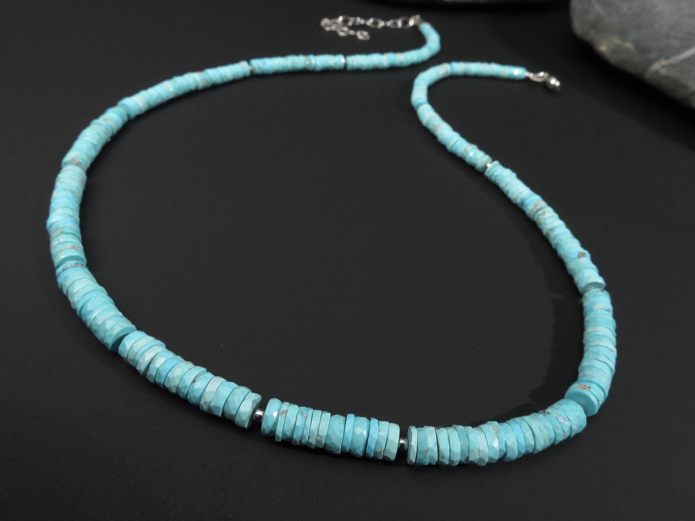 Arizona Türkis Kette Edelstein Halskette Boho Schmuck