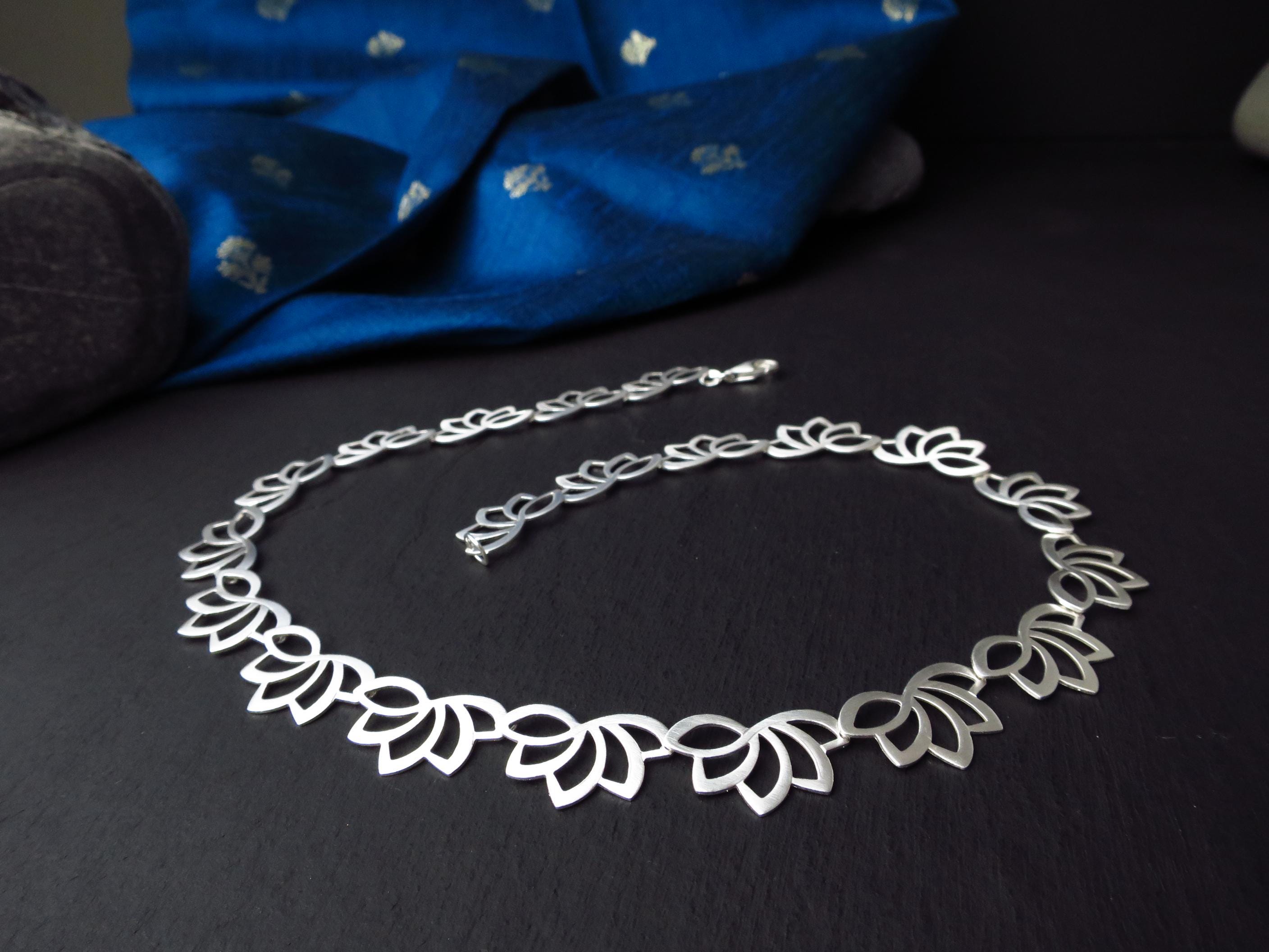 Sterling Silber Kette 44cm solid Spitzen Kette