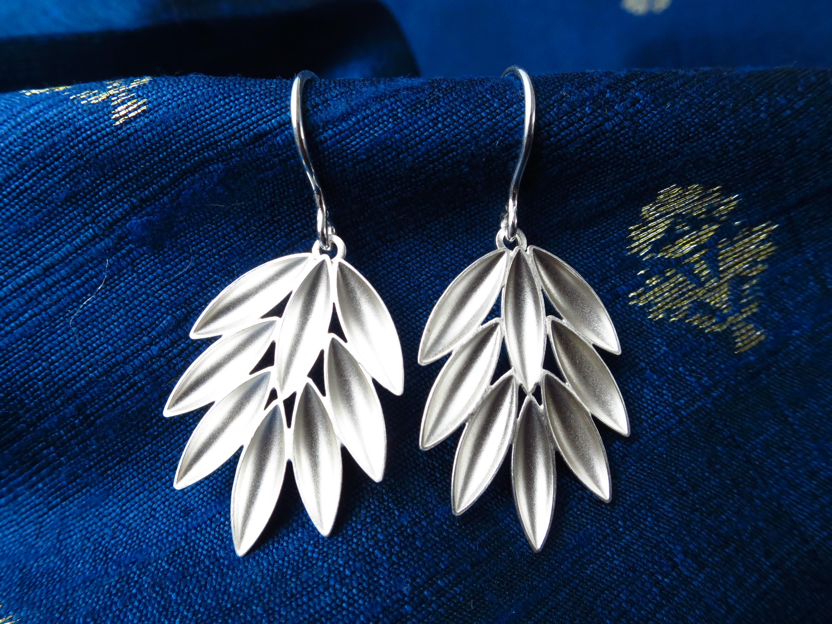 Sterling Silber Ohrringe solid Natur Statement