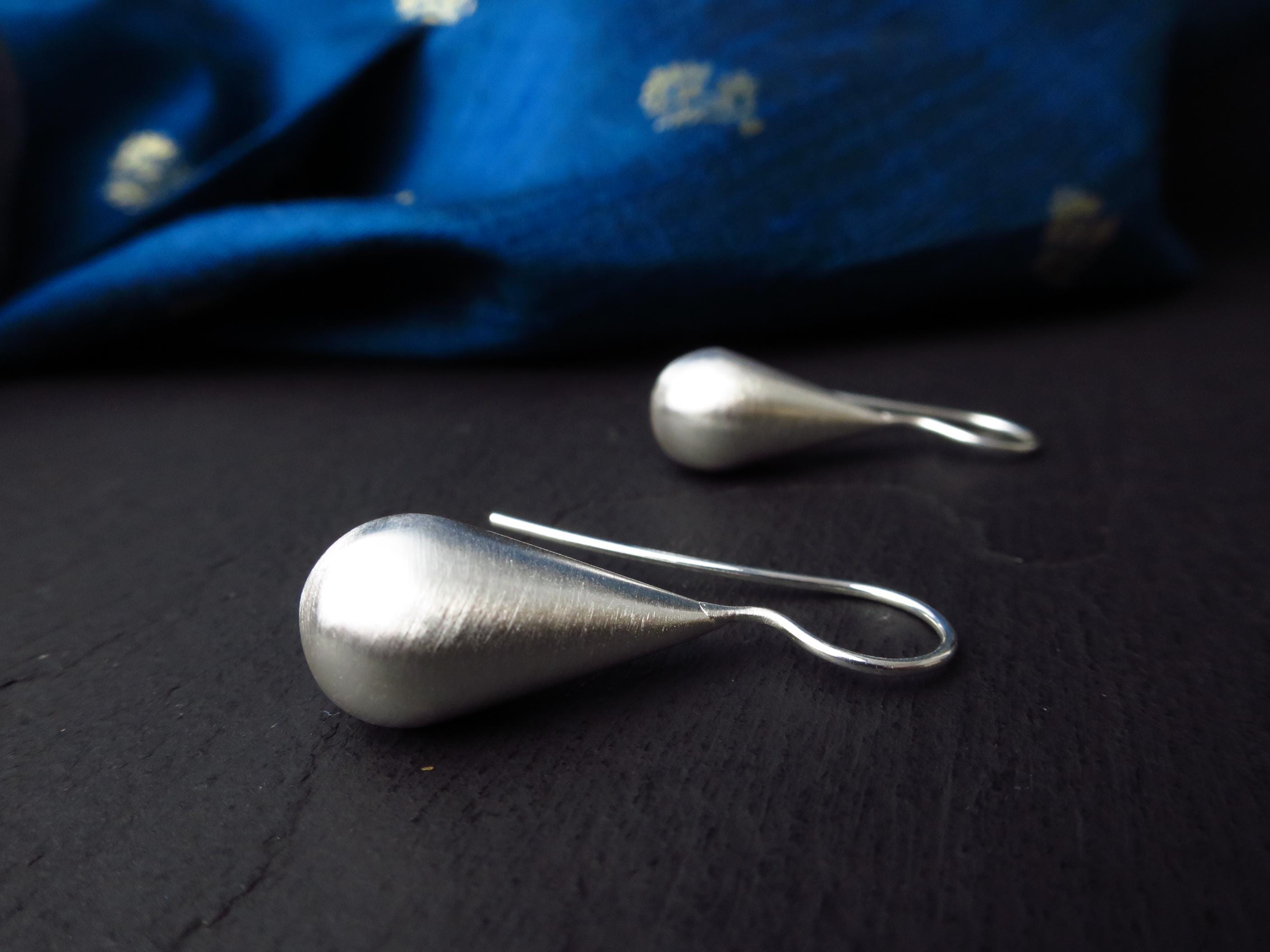 Sterling Silber Ohrringe solid Tropfen Statement