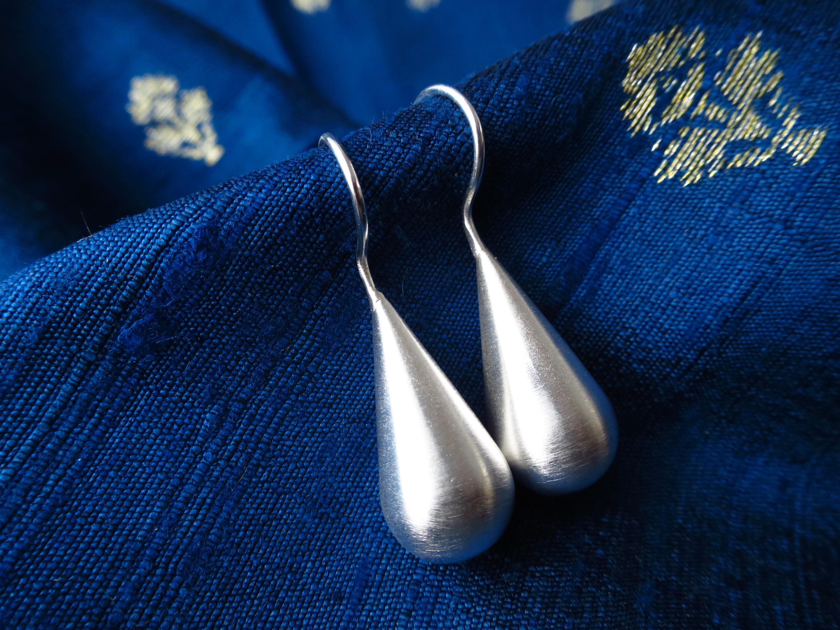 Sterling Silber Ohrringe solid Tropfen Statement