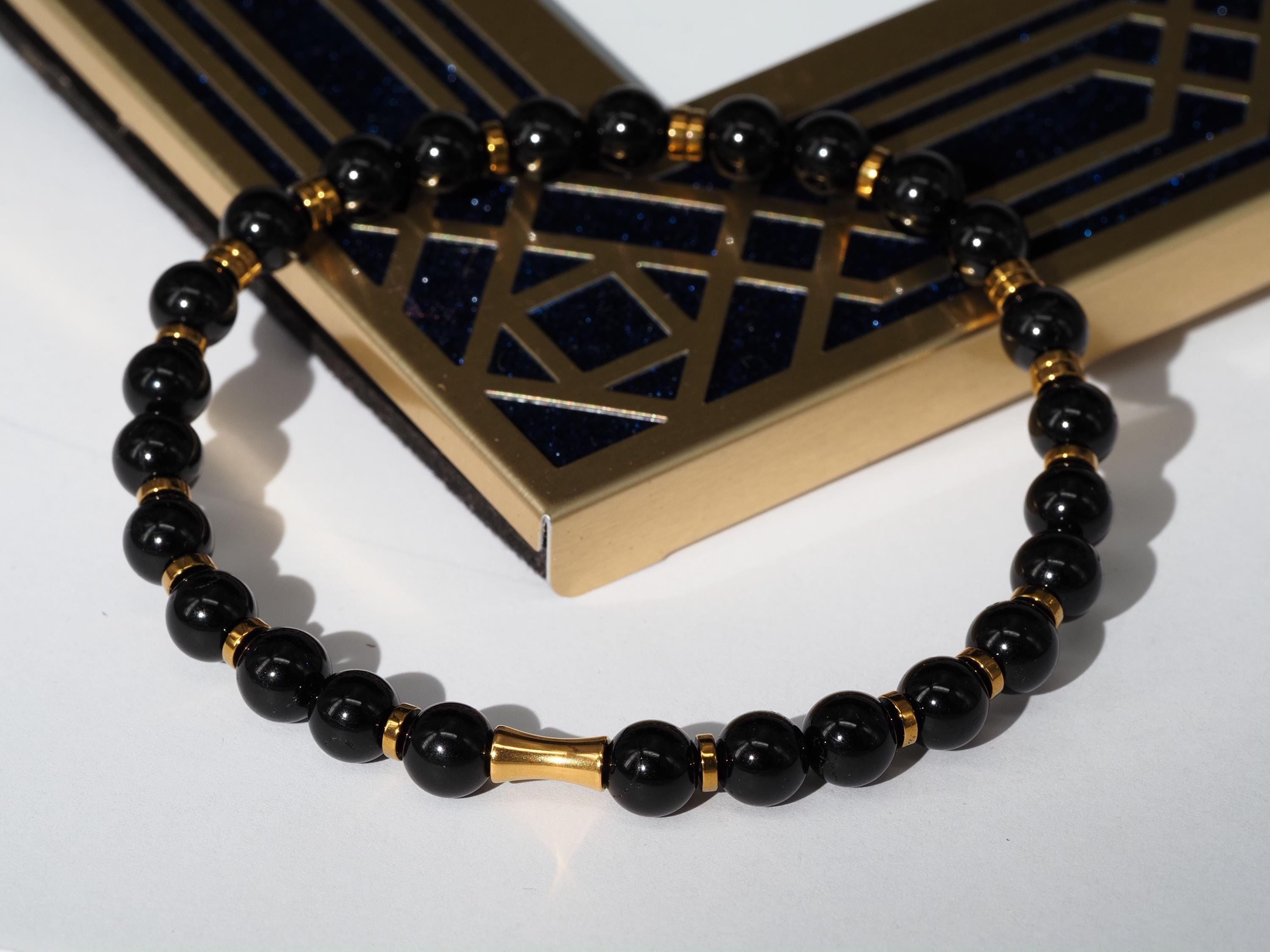 Turmalin Armband – edles Schmuckstück aus schwarzem Schörl Turmalin