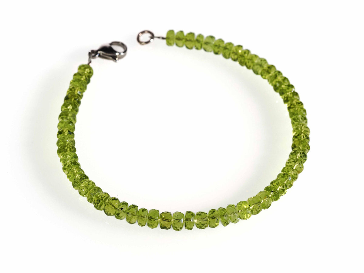 Peridot Armband facettiert 925er Silber