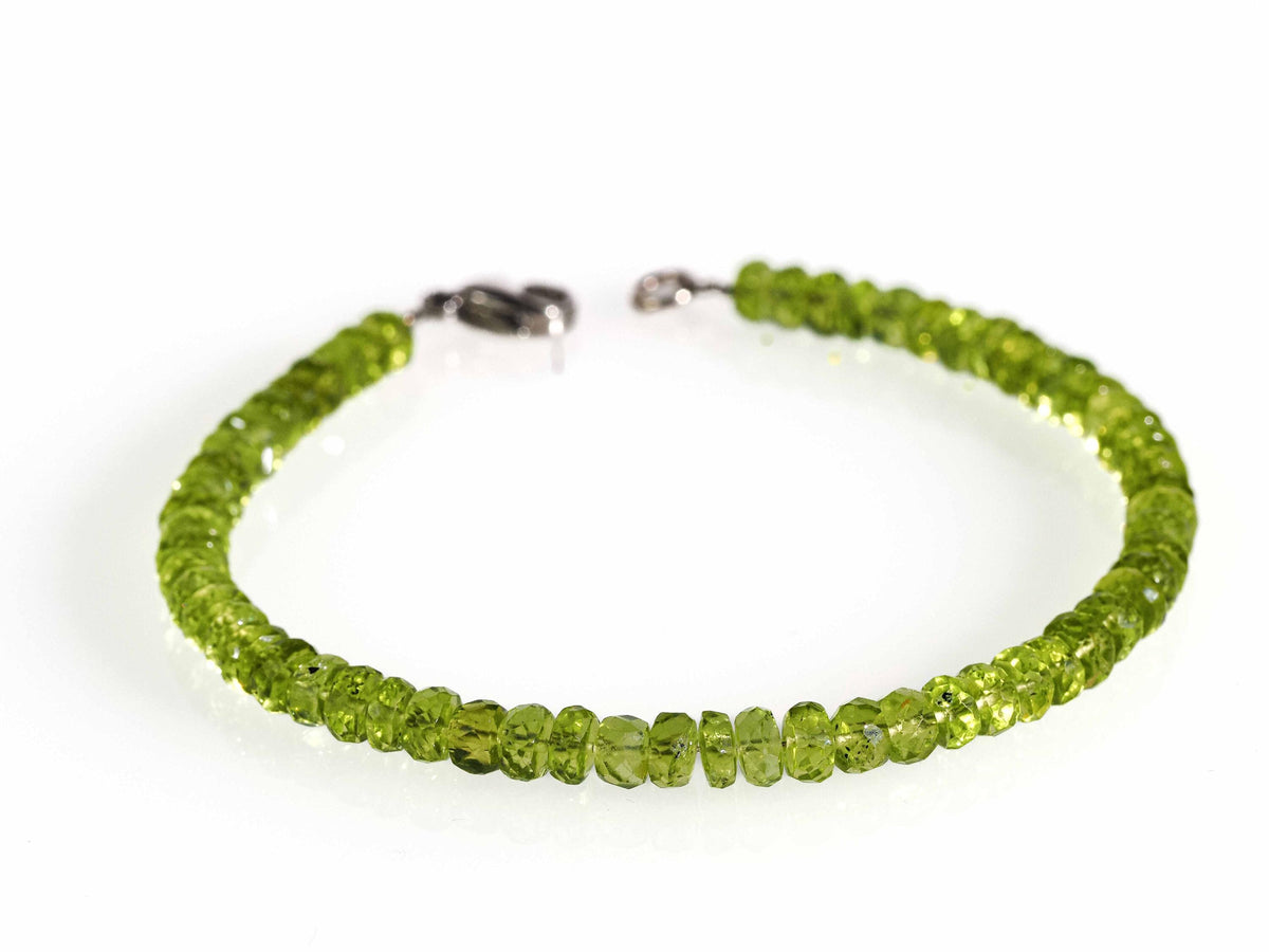 Peridot Armband facettiert 925er Silber