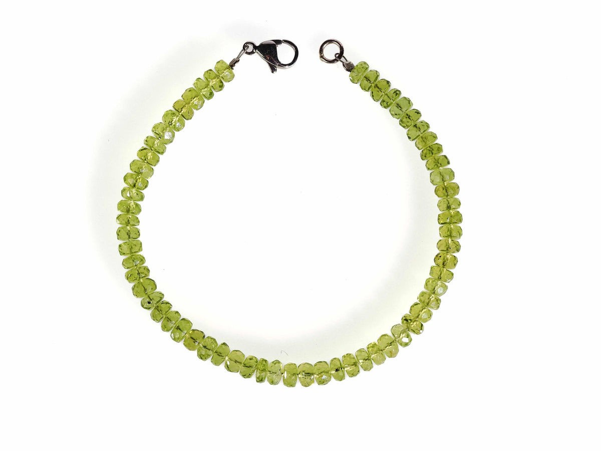 Peridot Armband facettiert 925er Silber