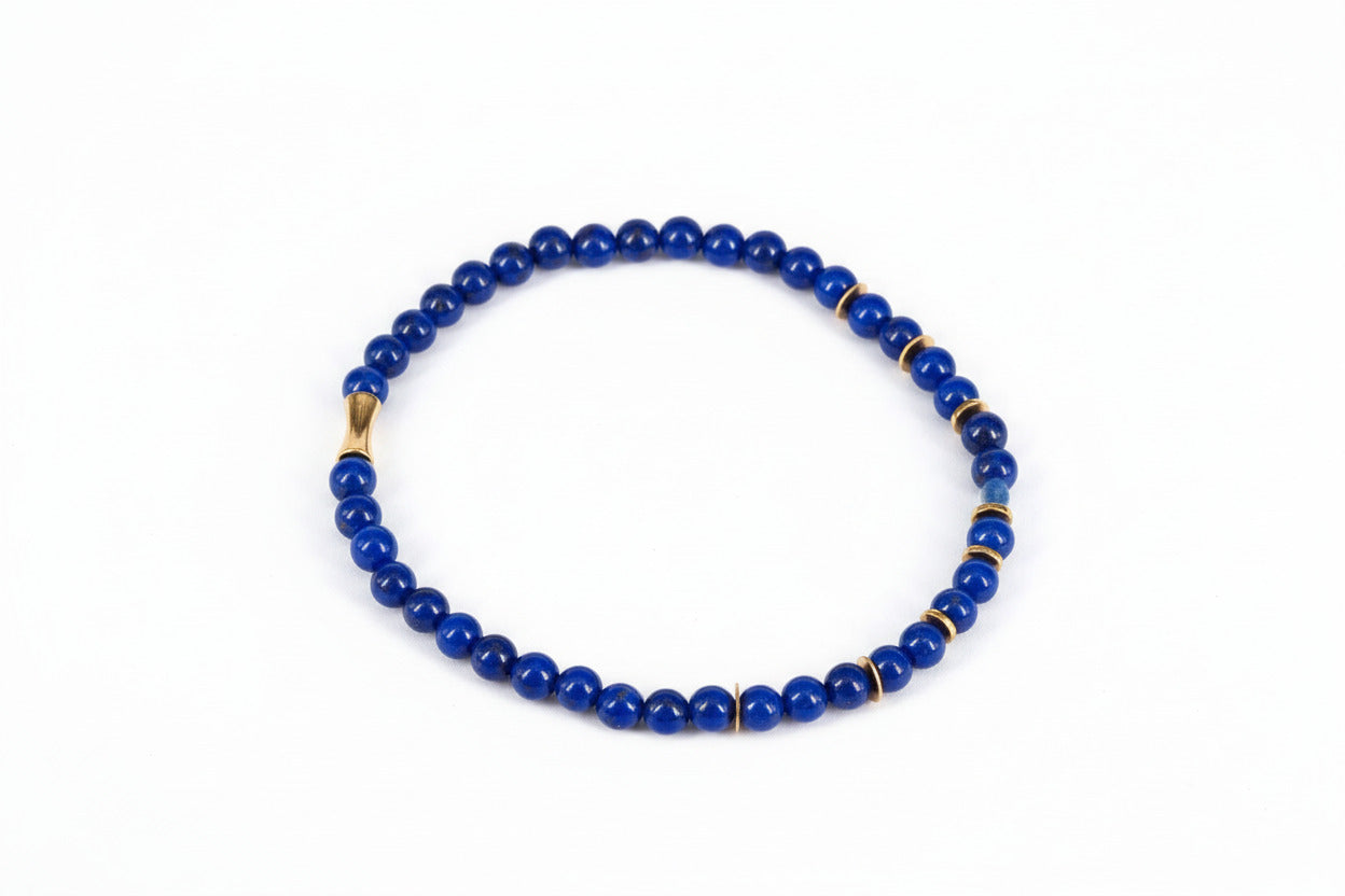 Lapis Lazuli Kugel Armband – tiefblauer Edelstein in höchster Qualität