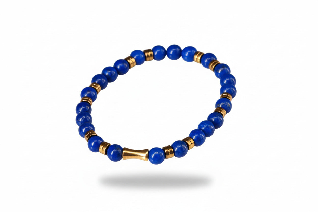 Lapislazuli Armband blauer Edelstein in höchster Qualität