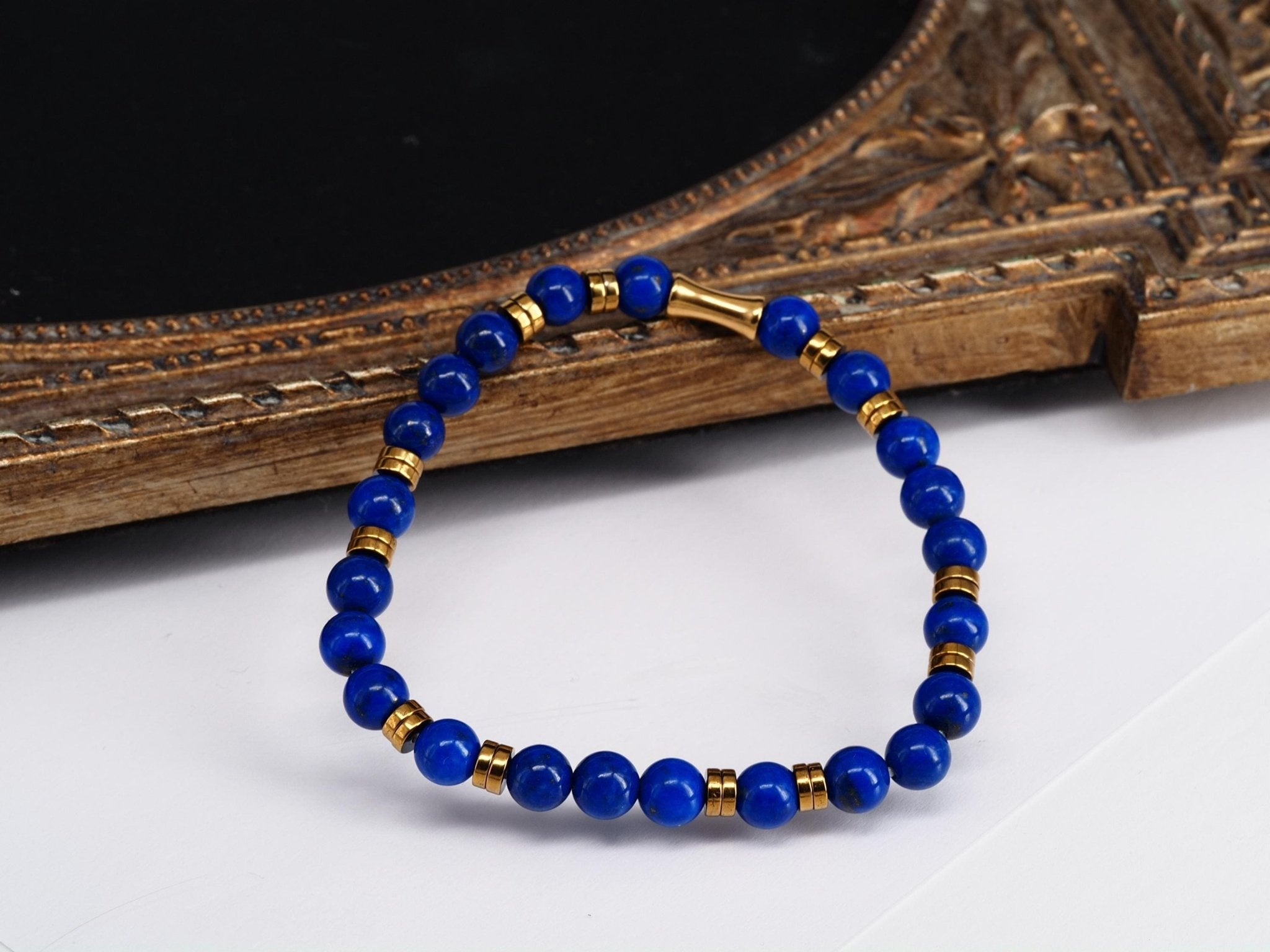 Lapislazuli Armband blauer Edelstein in höchster Qualität