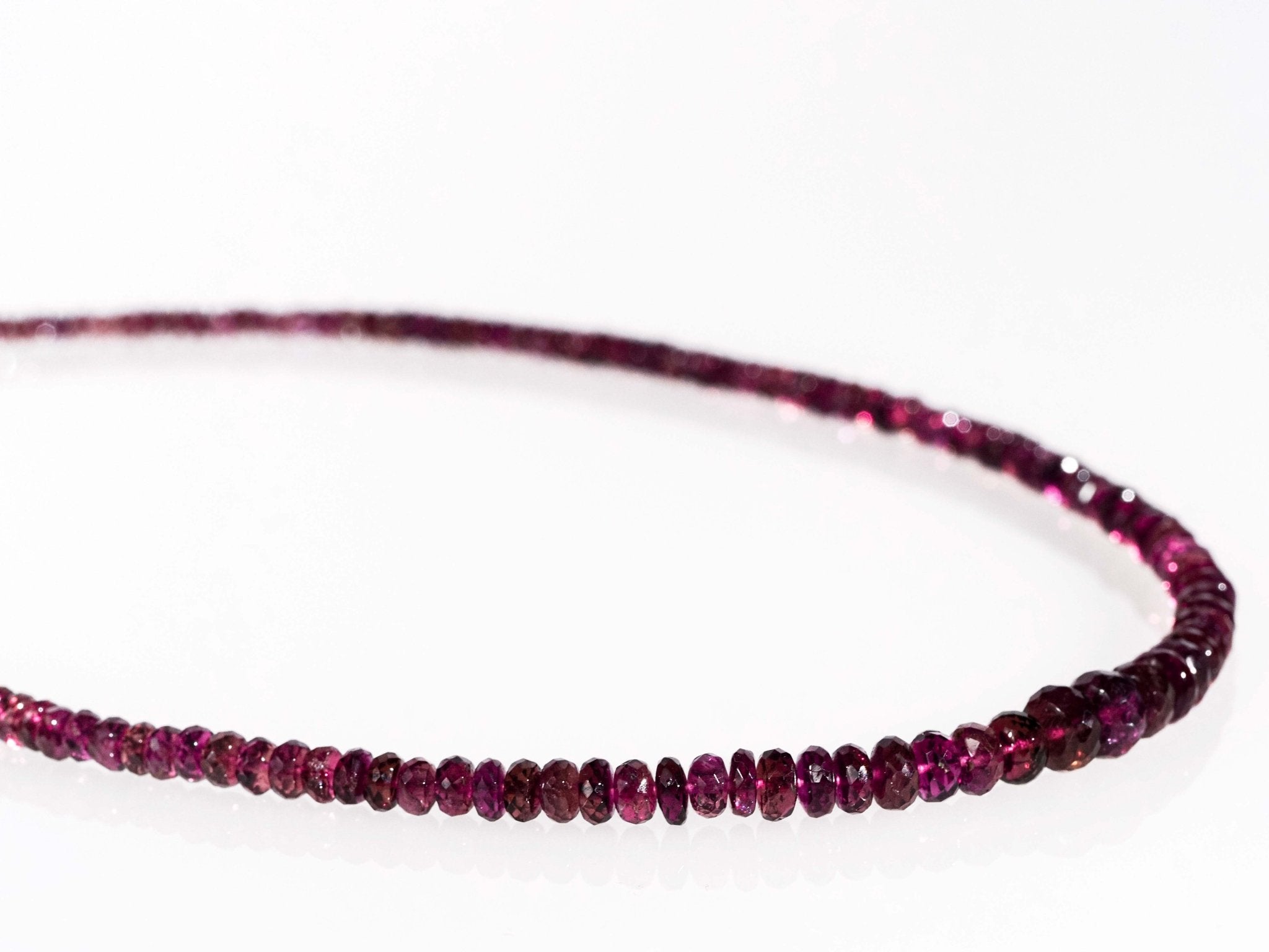 Pink Turmalin Kette Rubellit Turmalin Edelstein Collier rosarot facettiert