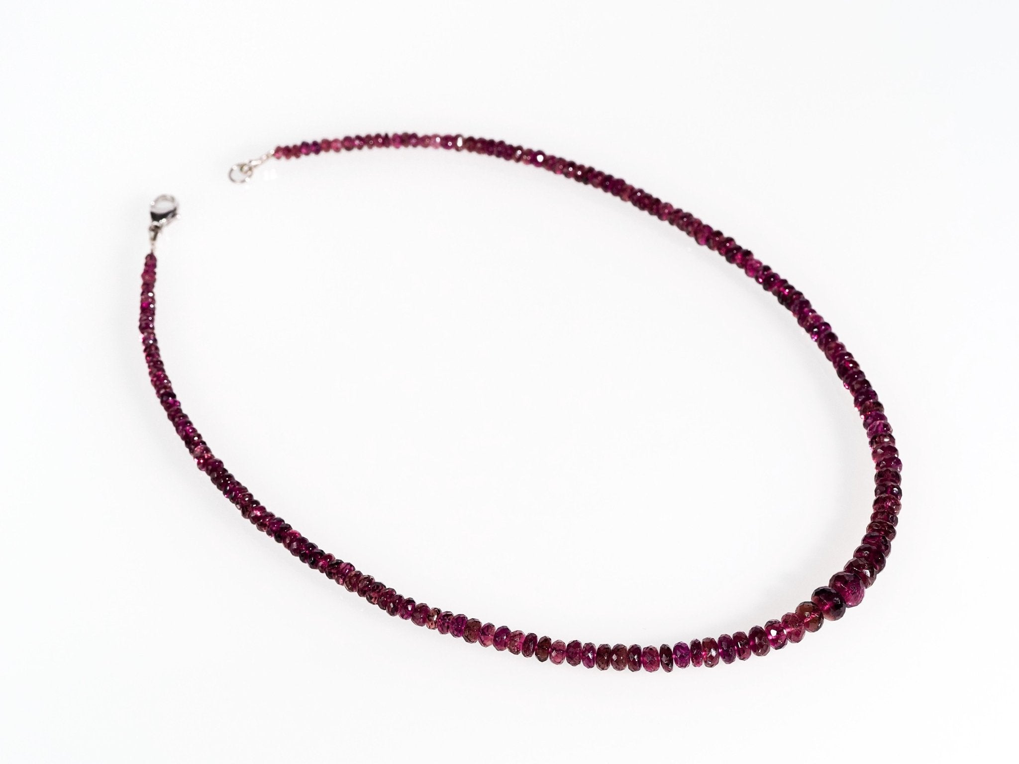 Pink Turmalin Kette Rubellit Turmalin Edelstein Collier rosarot facettiert