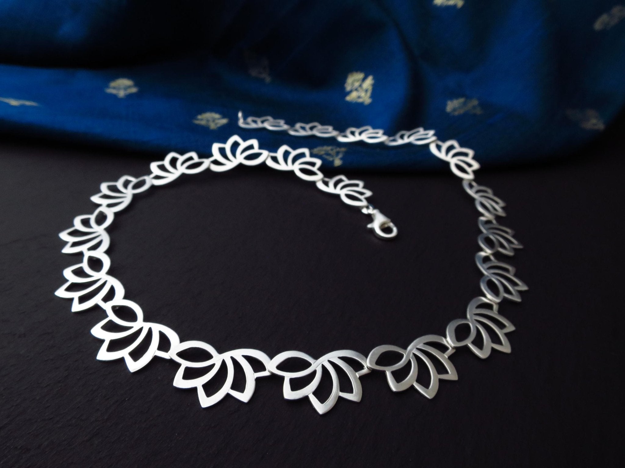 Sterling Silber Kette 44cm solid Spitzen Kette