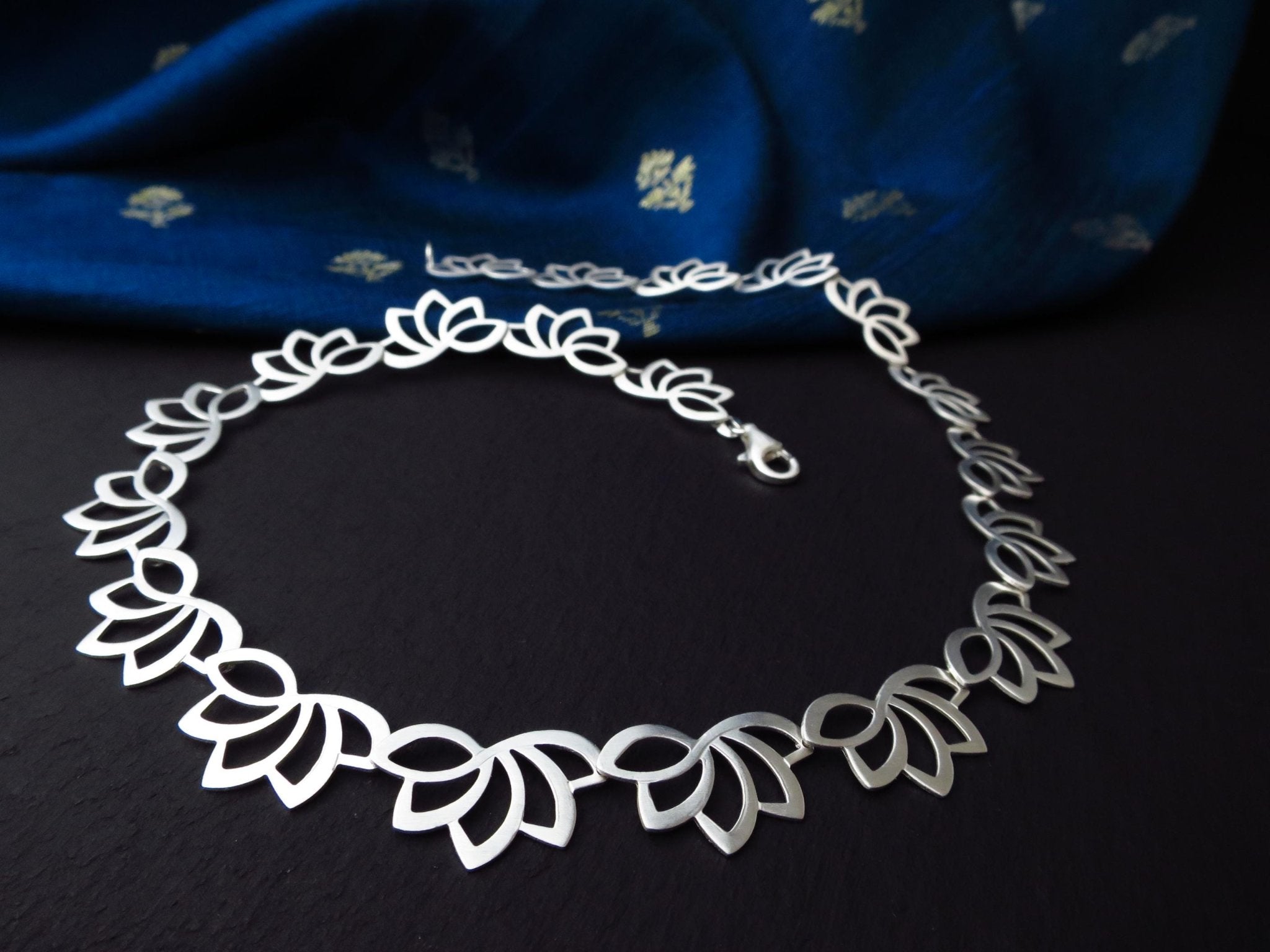 Sterling Silber Kette 44cm solid Spitzen Kette