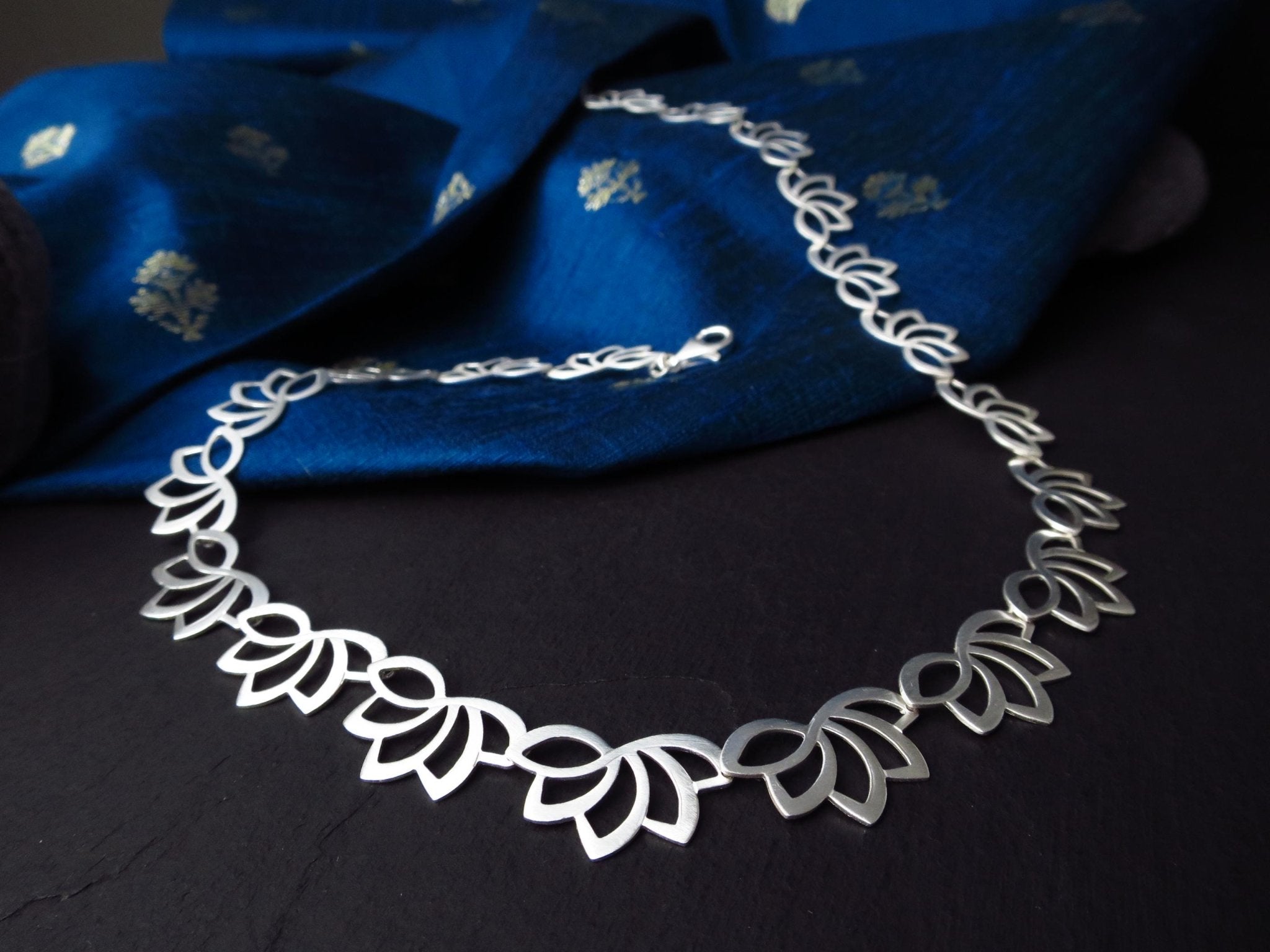 Sterling Silber Kette 44cm solid Spitzen Kette