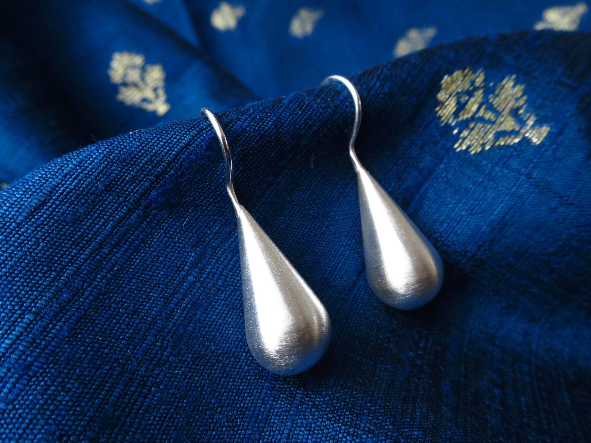 Sterling Silber Ohrringe solid Tropfen Statement