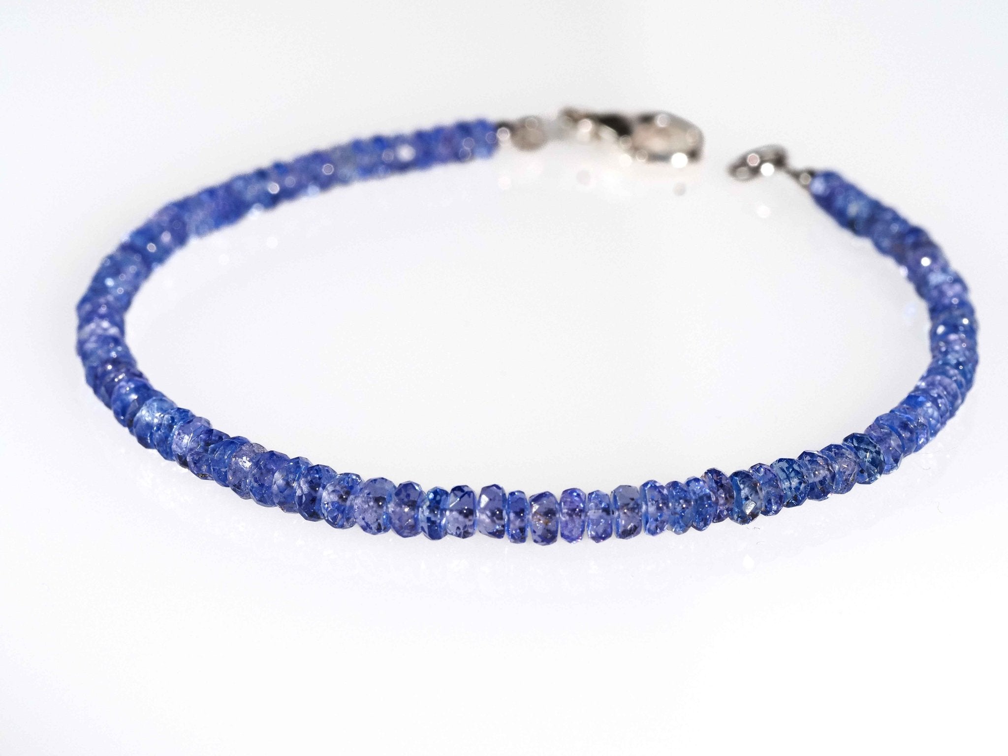 Top Tansanit Armband 925er Silber Edelstein