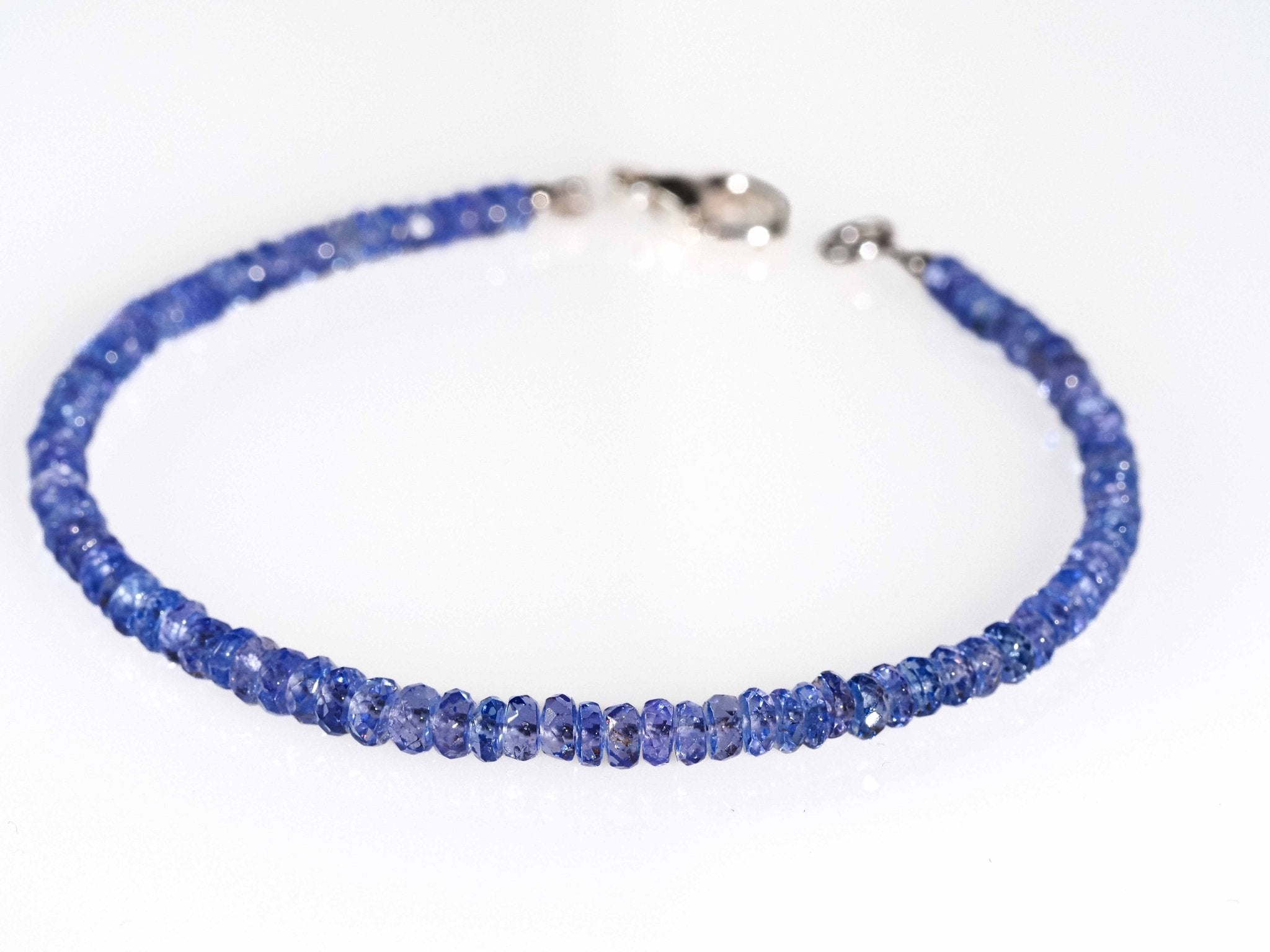 Top Tansanit Armband 925er Silber Edelstein