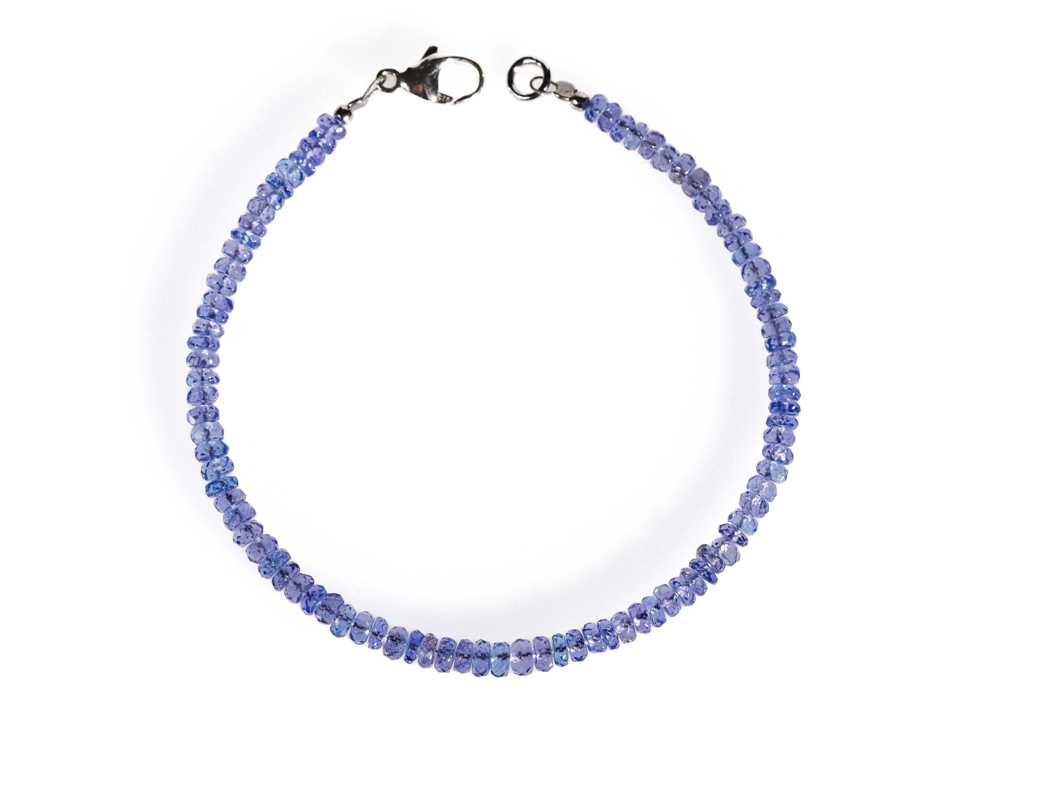Top Tansanit Armband 925er Silber Edelstein