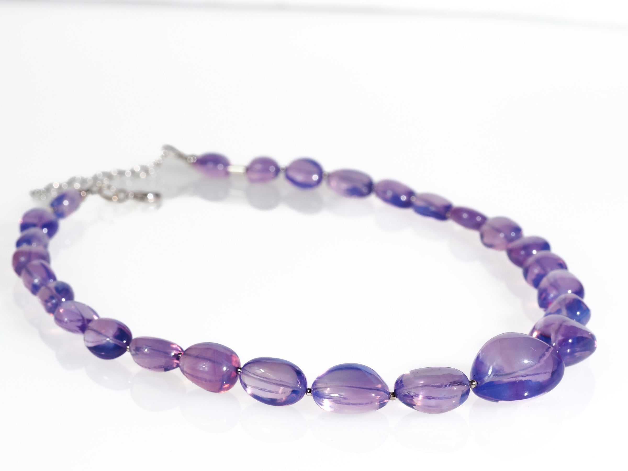 Echte Scorolith Lavendelquarz Kette - elstardesign