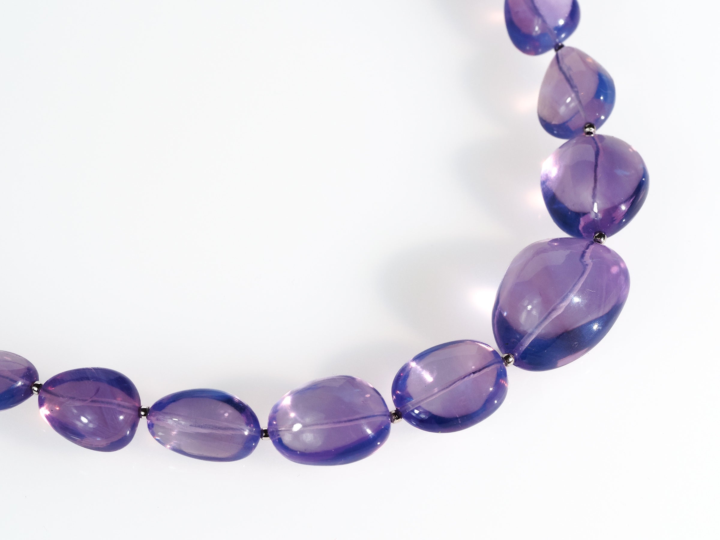 Echte Scorolith Lavendelquarz Kette - elstardesign