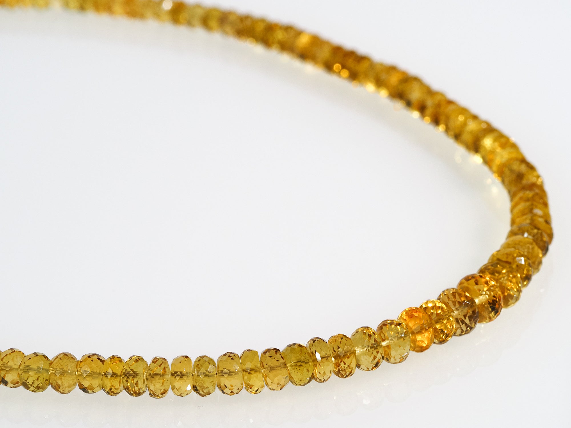 Heliodor Kette 100% Gold Beryll Edelsteinkette in bester Qualität - elstardesign