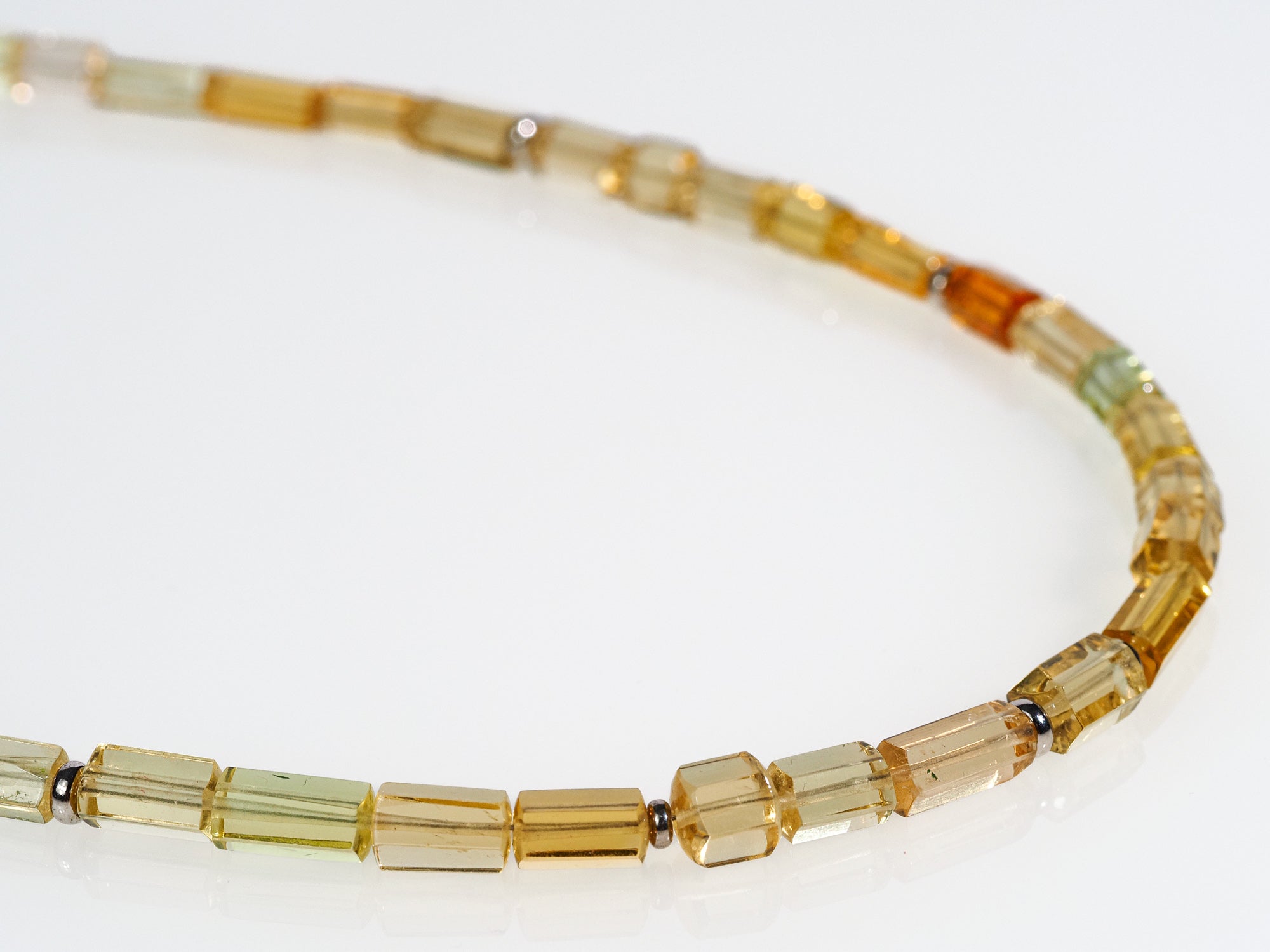Heliodor necklace - natural gold beryl gemstone necklace