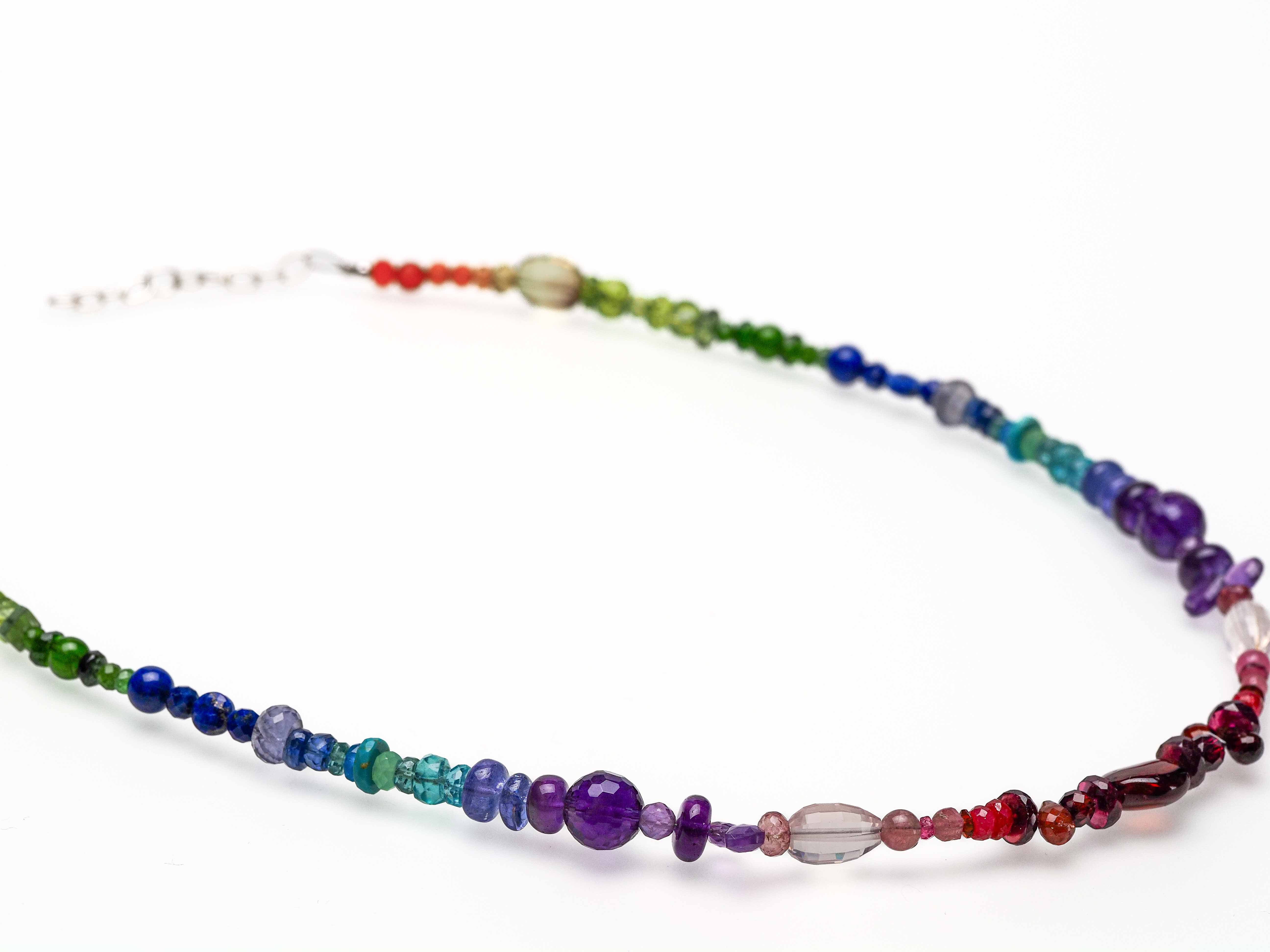 Colorful gemstone necklace colorful colorful energy
