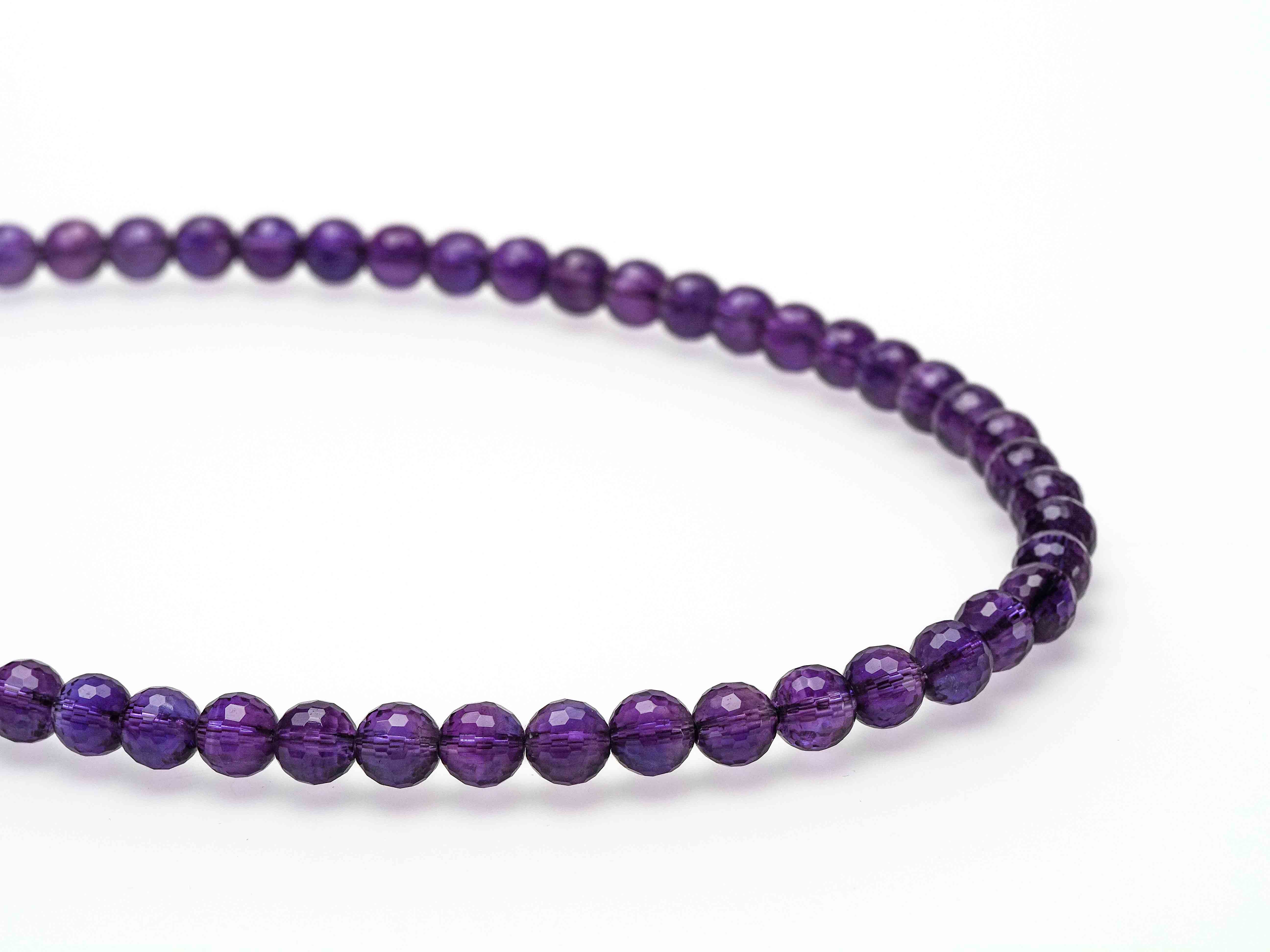 Amethyst Kette facettiert 925 Sterling Silber - elstardesign