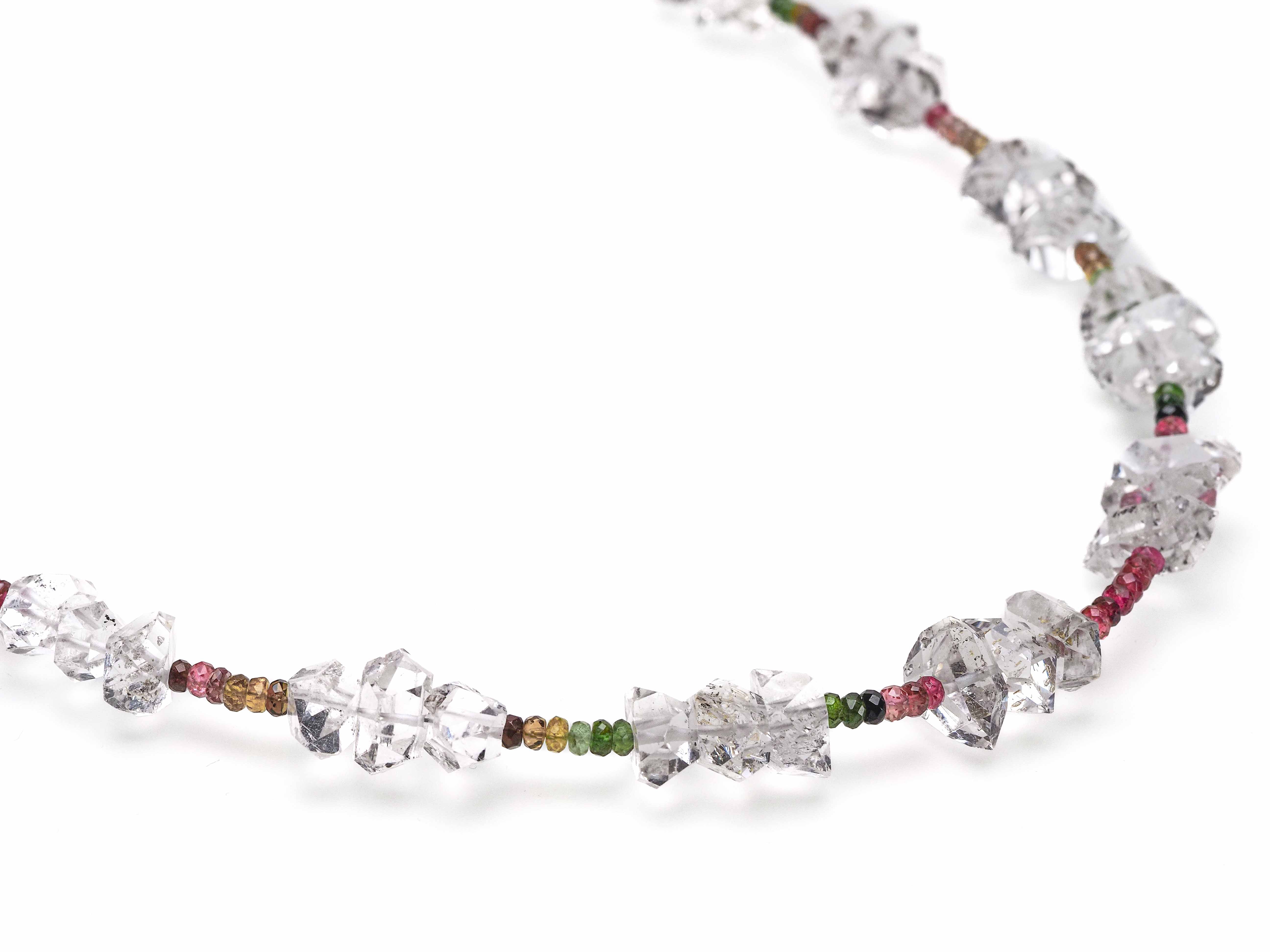 Herkimer diamond necklace natural gemstone necklace