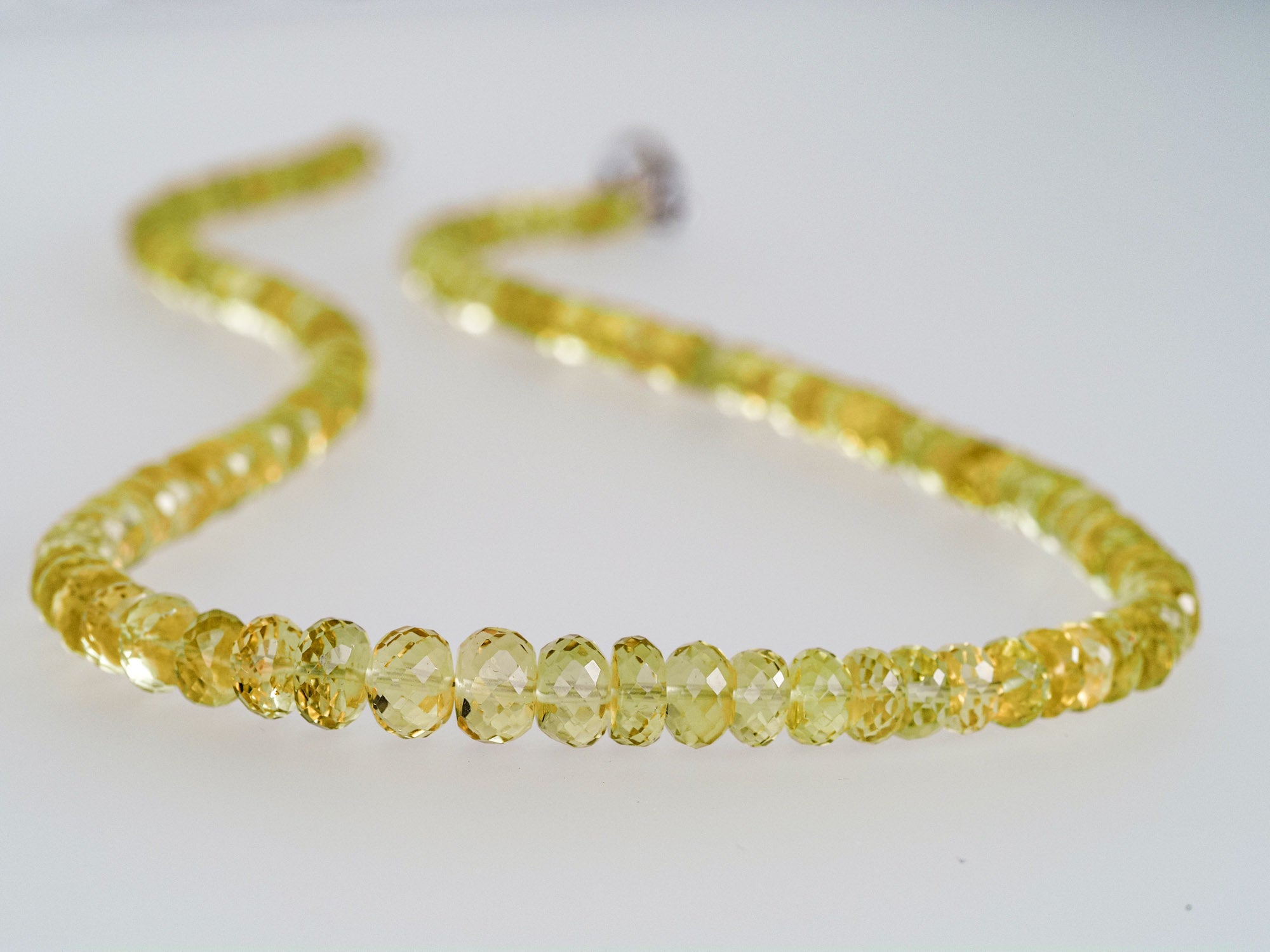 Heliodor Kette 100% natürliche gelbe Edelsteinkette