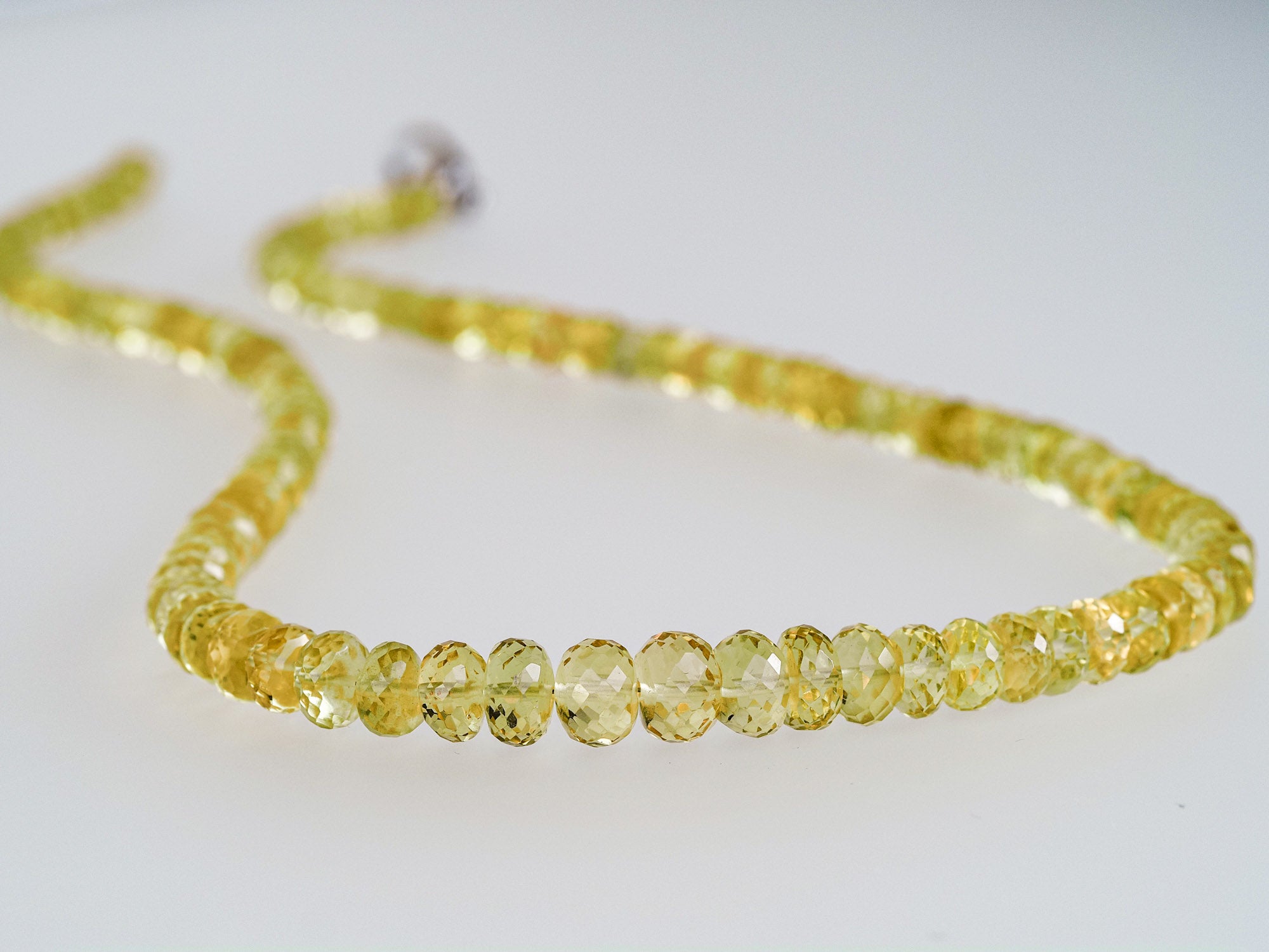 Heliodor Kette 100% natürliche gelbe Edelsteinkette