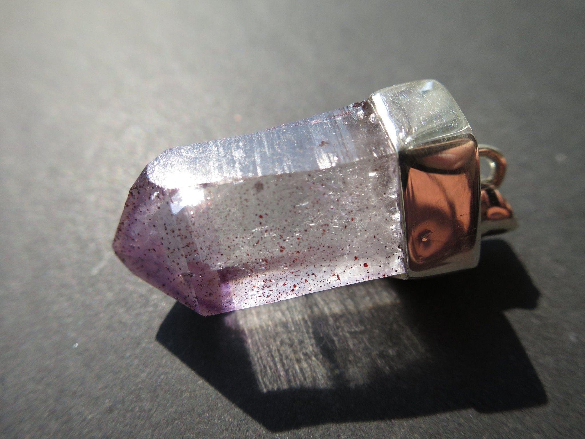 Amethyst Anhänger Silber Namibia Kristall Brandberg