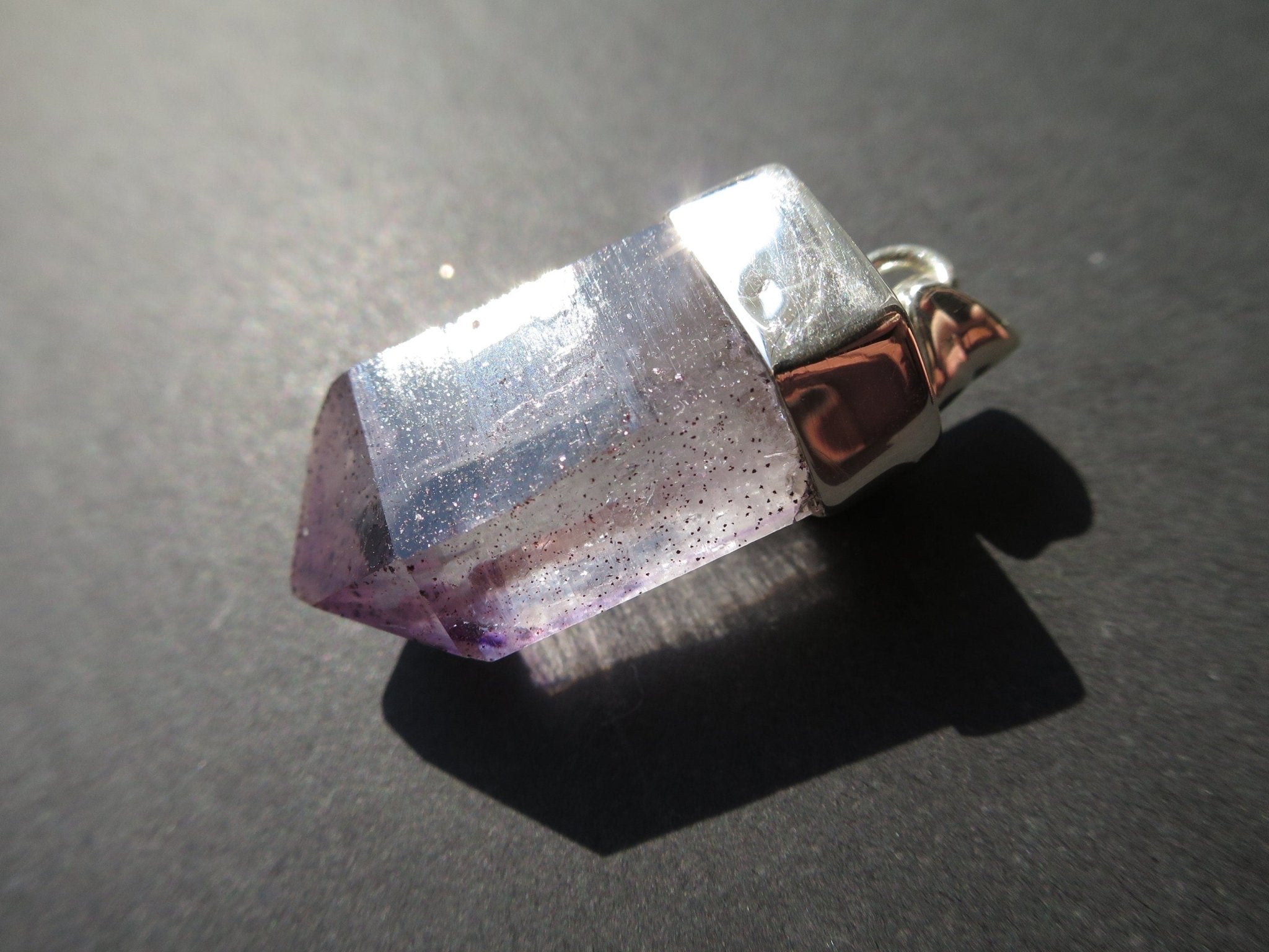 Amethyst Anhänger Silber Namibia Kristall Brandberg