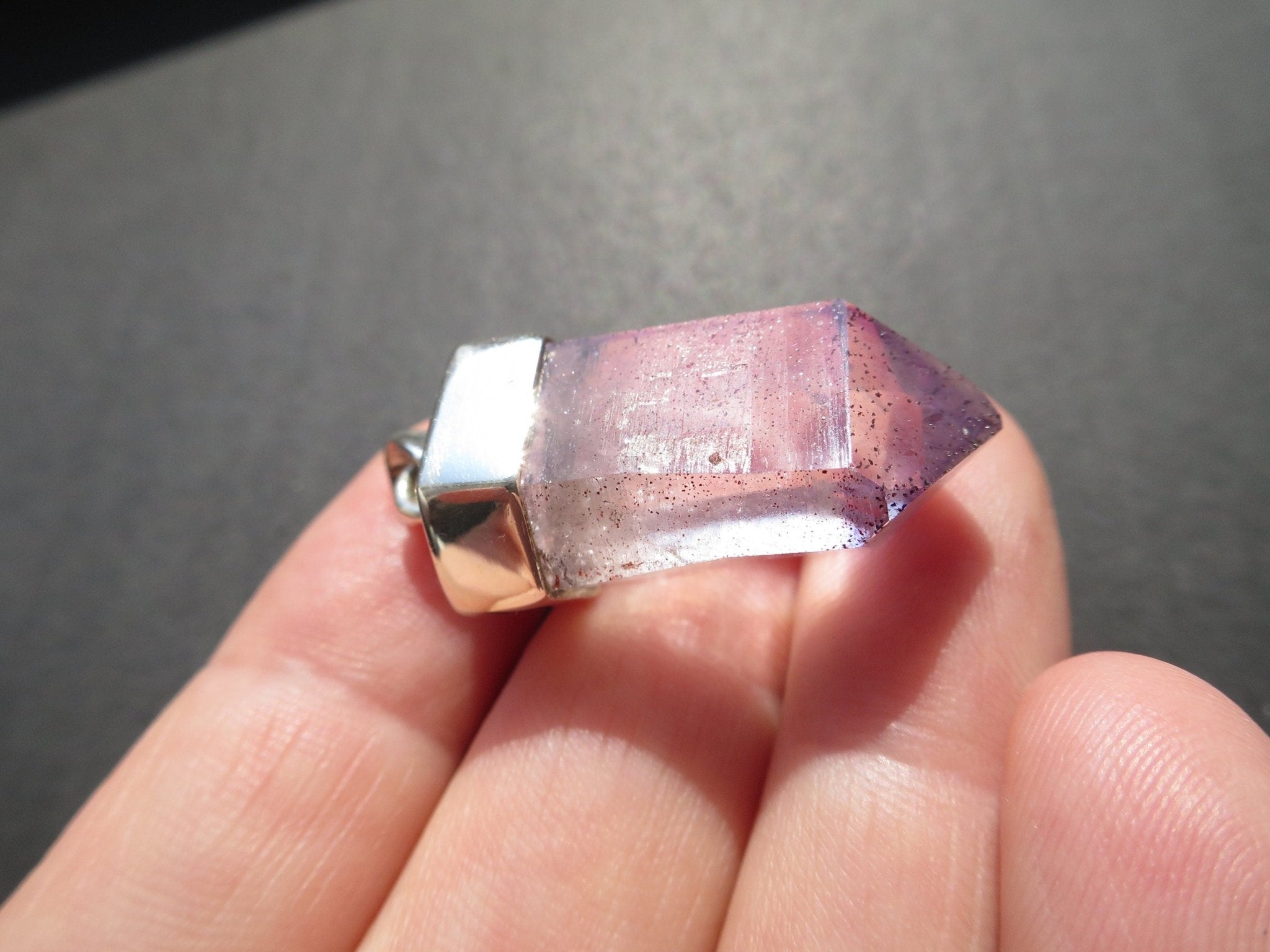 Amethyst Anhänger Silber Namibia Kristall Brandberg