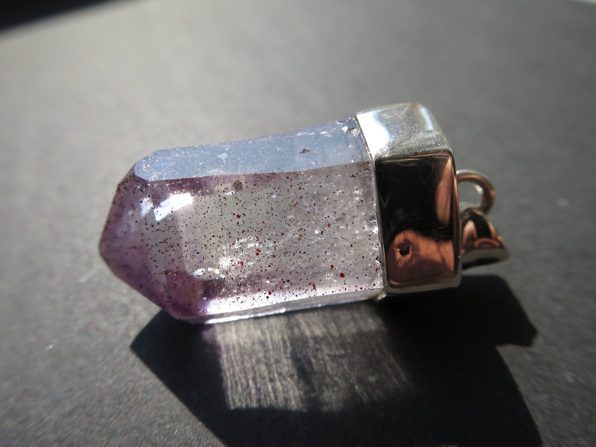 Amethyst Anhänger Silber Namibia Kristall Brandberg